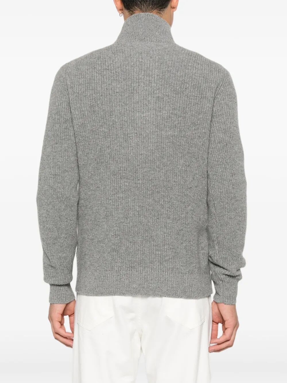 Filippo De Laurentiis Mockneck Sweater Ls In Gray