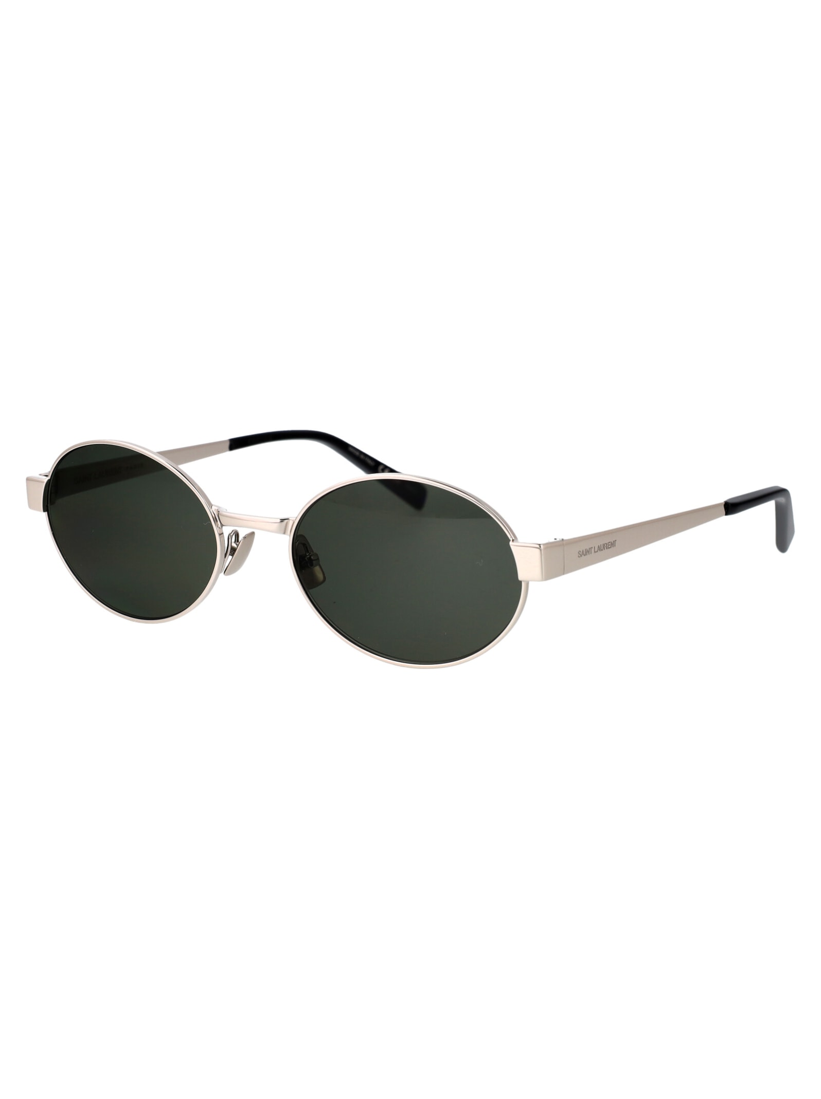 Saint Laurent Round Sunglasses Sl 692 002 In Green