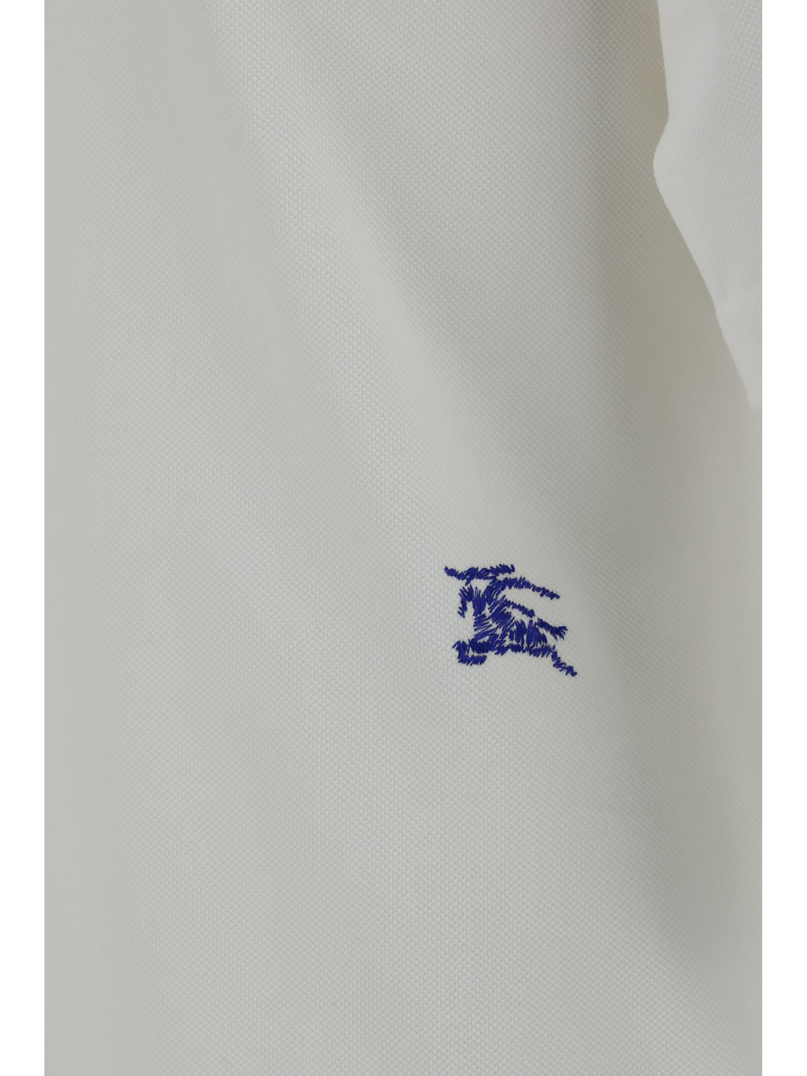 Shop Burberry Logo Polo Shirt In Rain