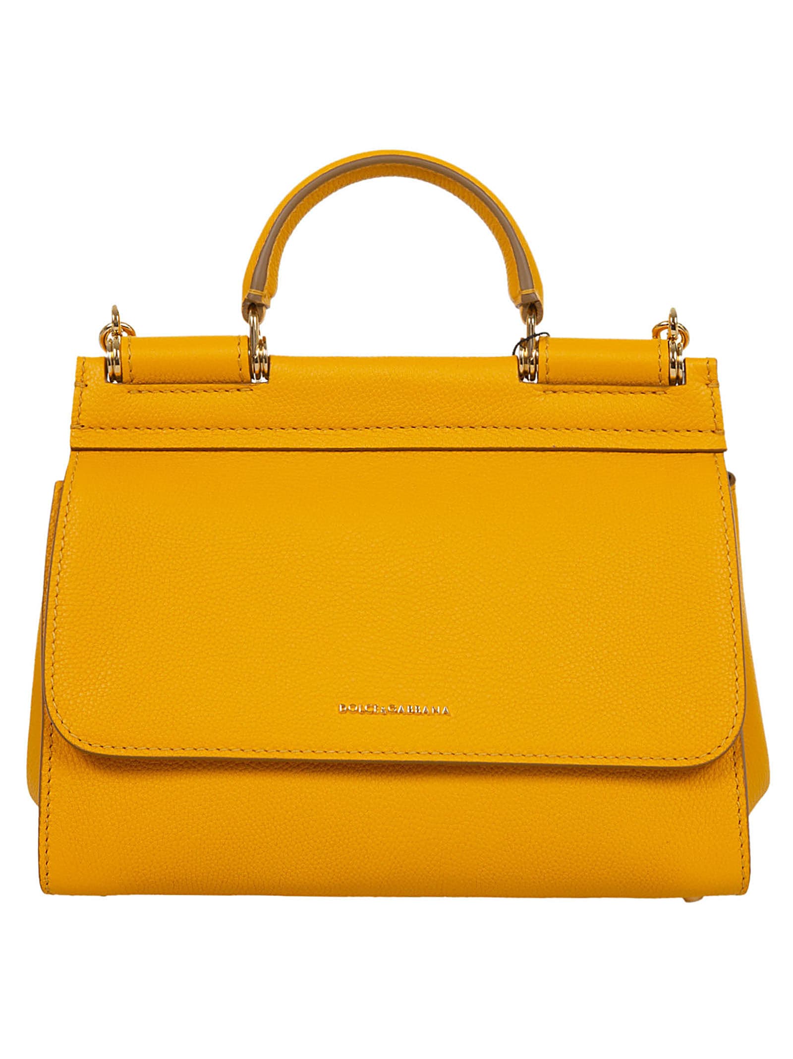 Dolce & Gabbana Classic Shoulder Bag In Yellow