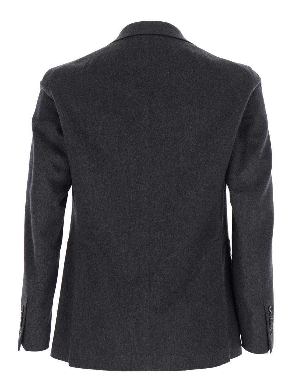 Tagliatore Grey Herringbone Double-breasted Blazer In Gray