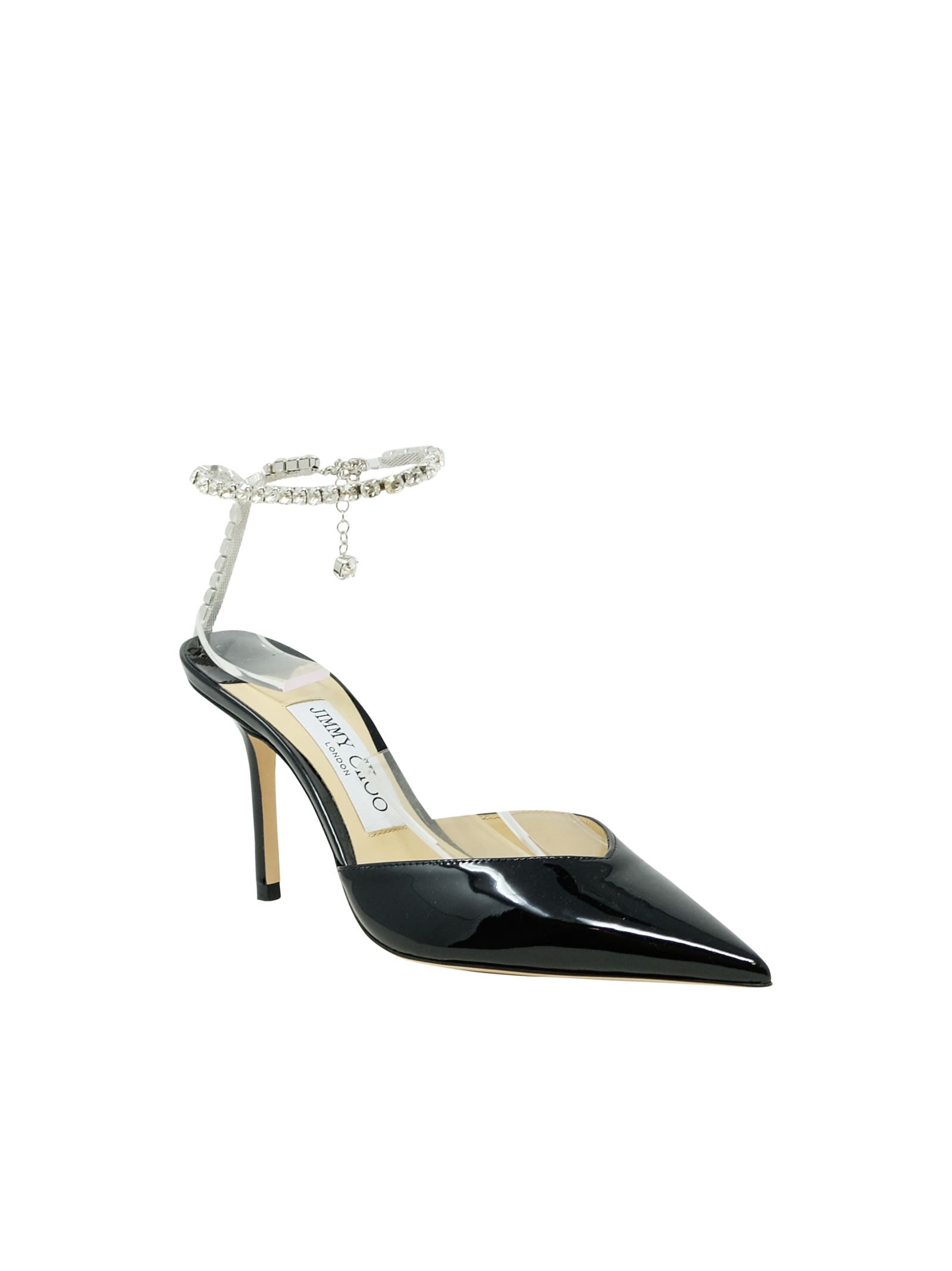 Jimmy Choo Saeda 85 Pointed-toe Pumps In Black