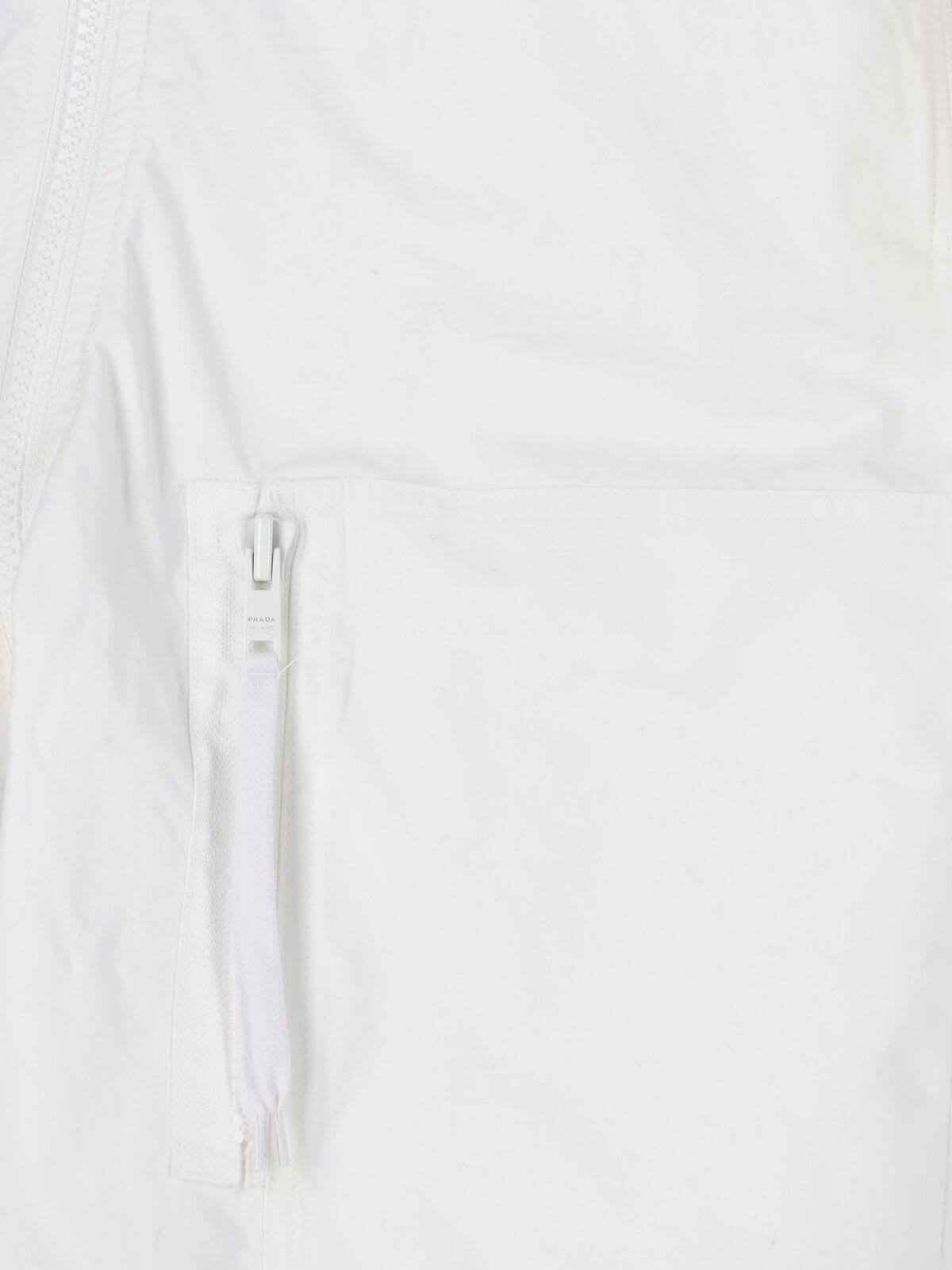 Prada Tuta In Cotone Bianco Uomo In White
