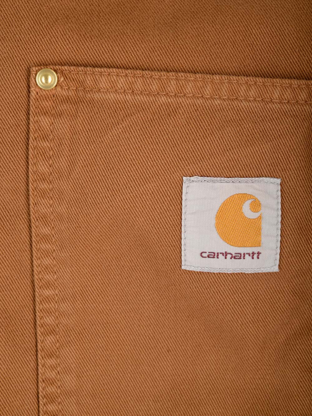 Shop Carhartt Pecan Overshirt In Hzgd Brown Garment