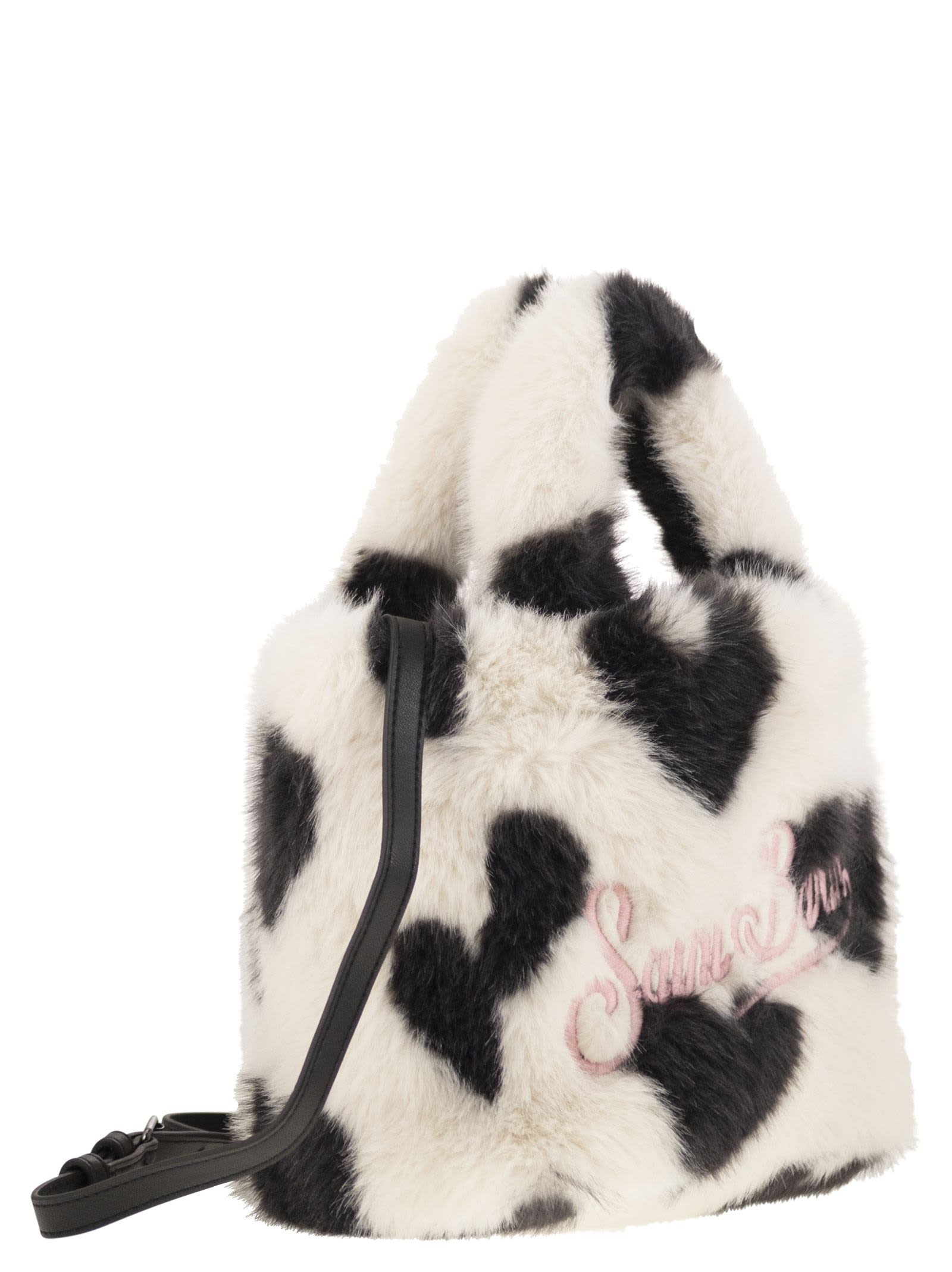 MC2 SAINT BARTH SOFT FUR MINI VANITY BAG