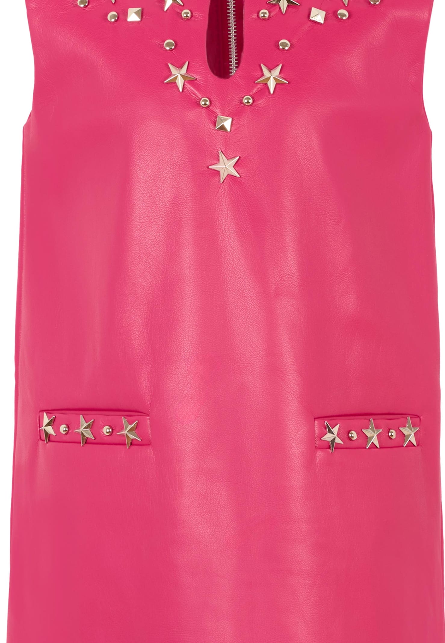 Richmond Fuchsia Dress For Girl With Studs In Pink