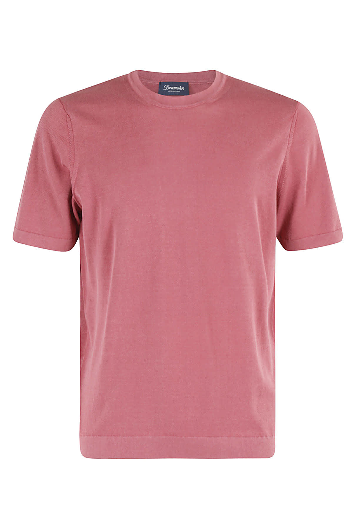 Shop Drumohr T Shirt Mc T Frosted In Rosa