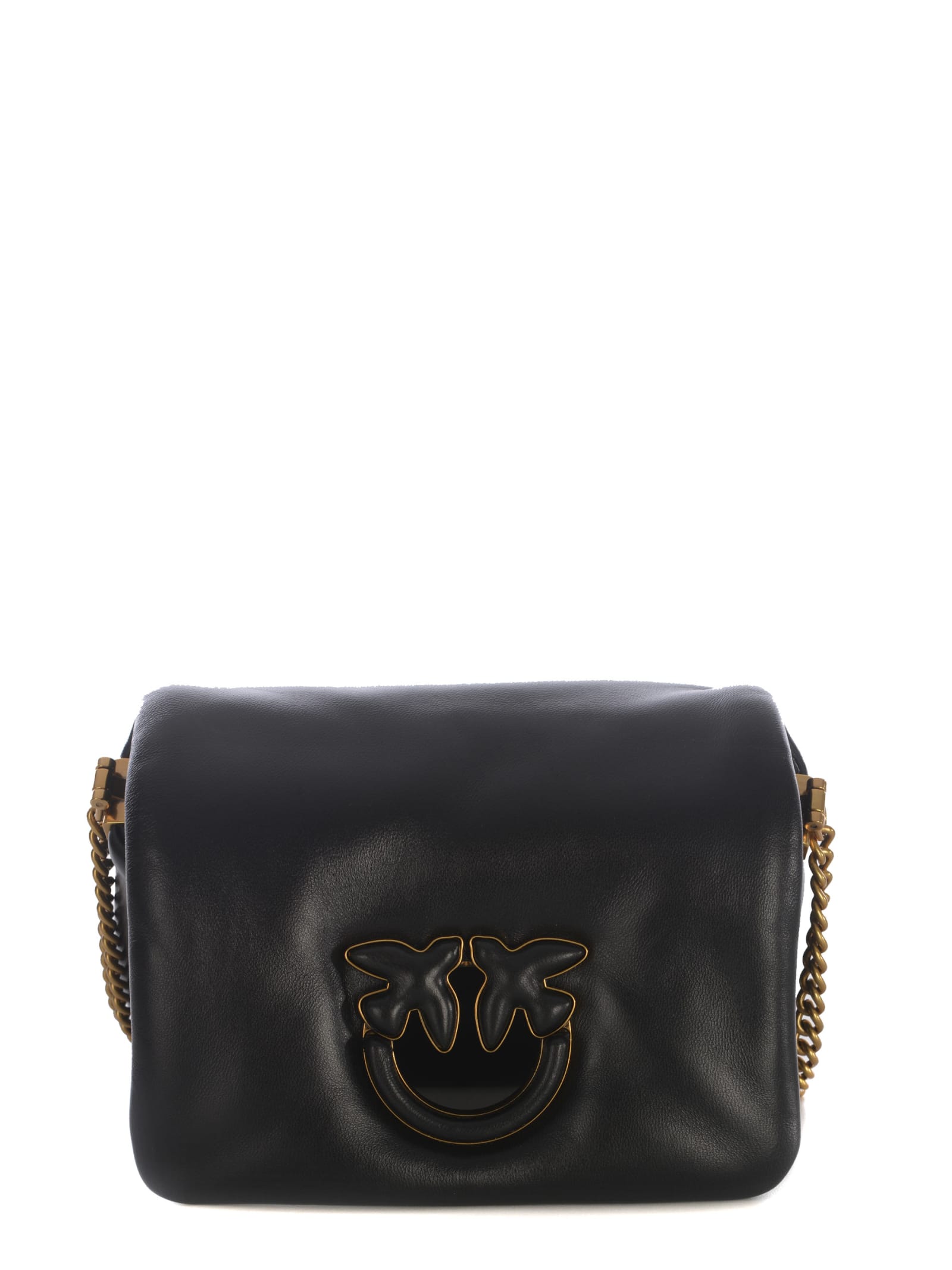 Shop Pinko Bag  Love Click Puff In Soft Nappa In Black