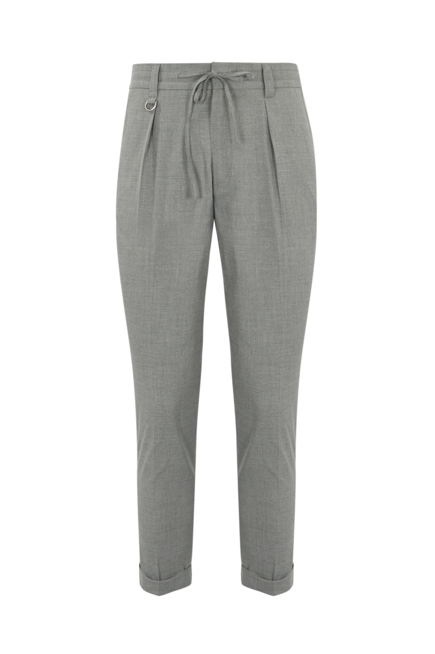 Viscose Blend Pleated Trousers