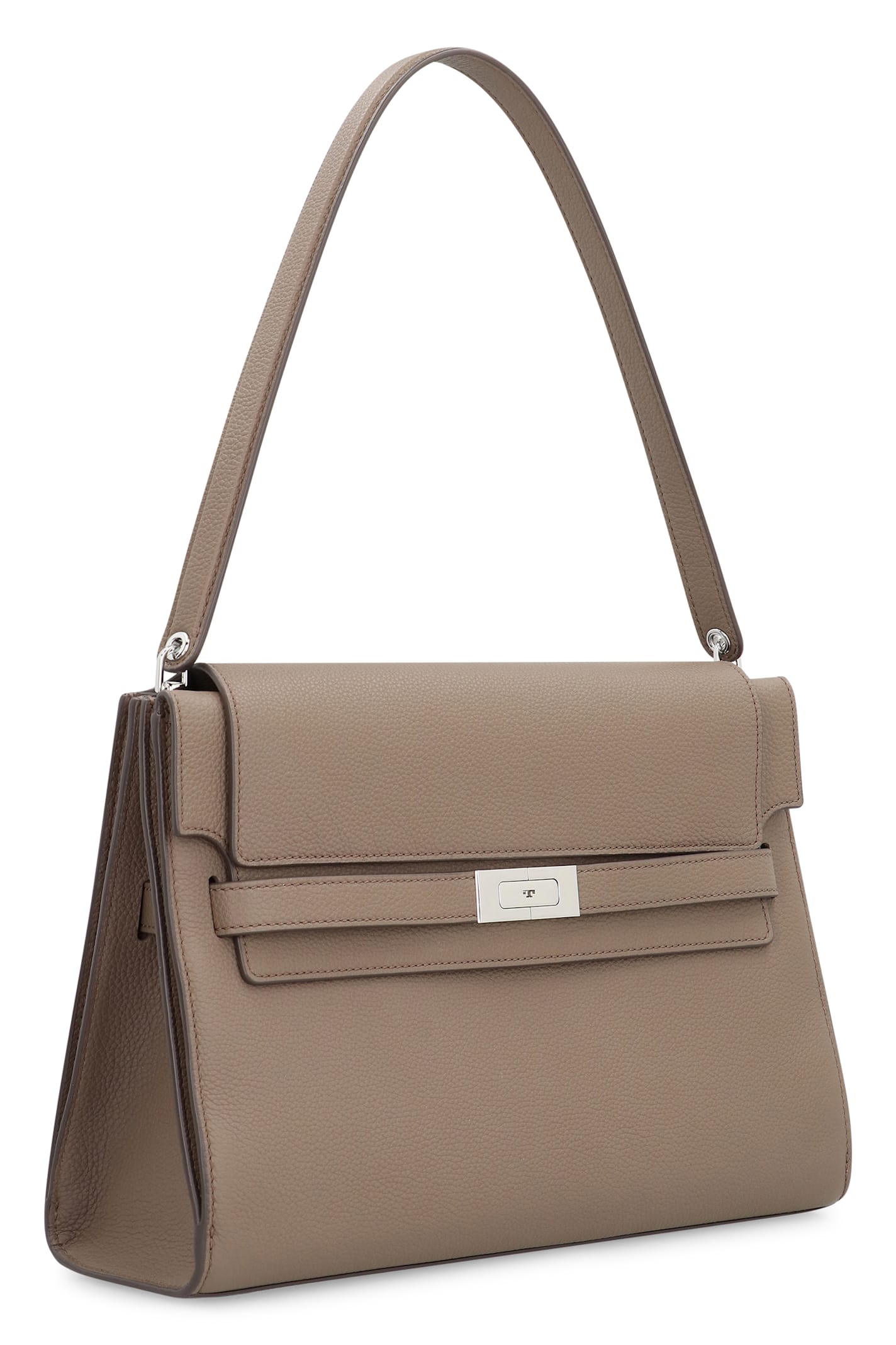Tory Burch Lee Radziwilli Grande Shoulder Bag In Gray
