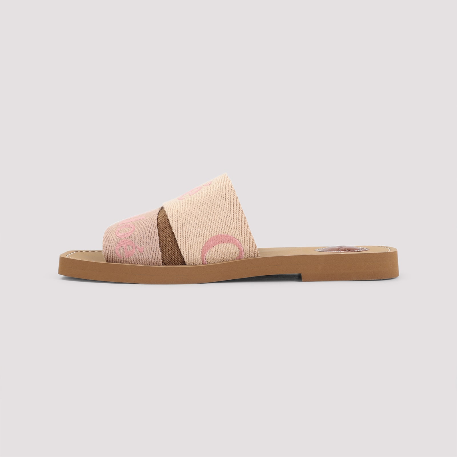 Chloé Woody Flat Mules In Multi