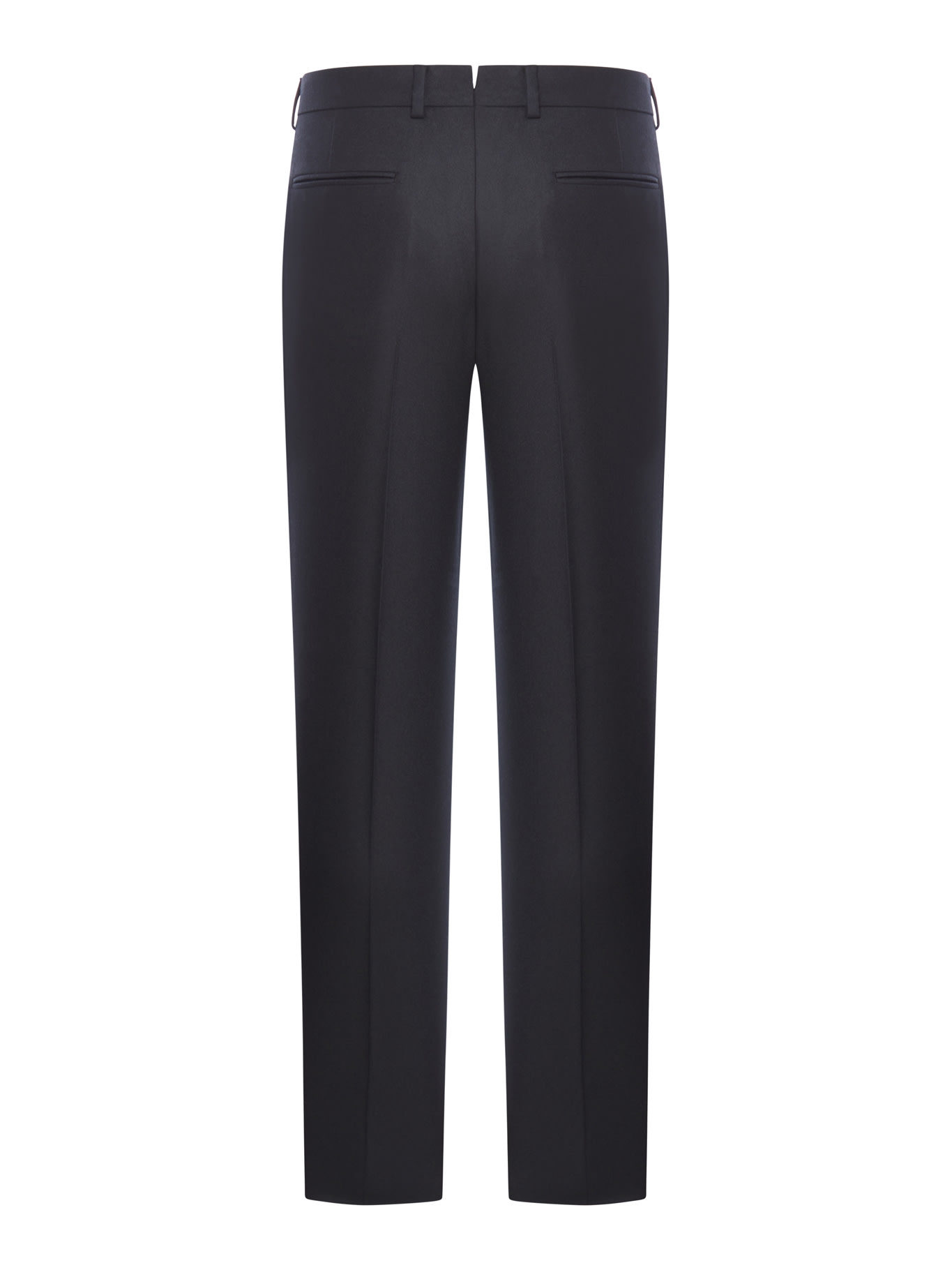 Shop Zegna Pure Wool One Pleat Pants In R Black