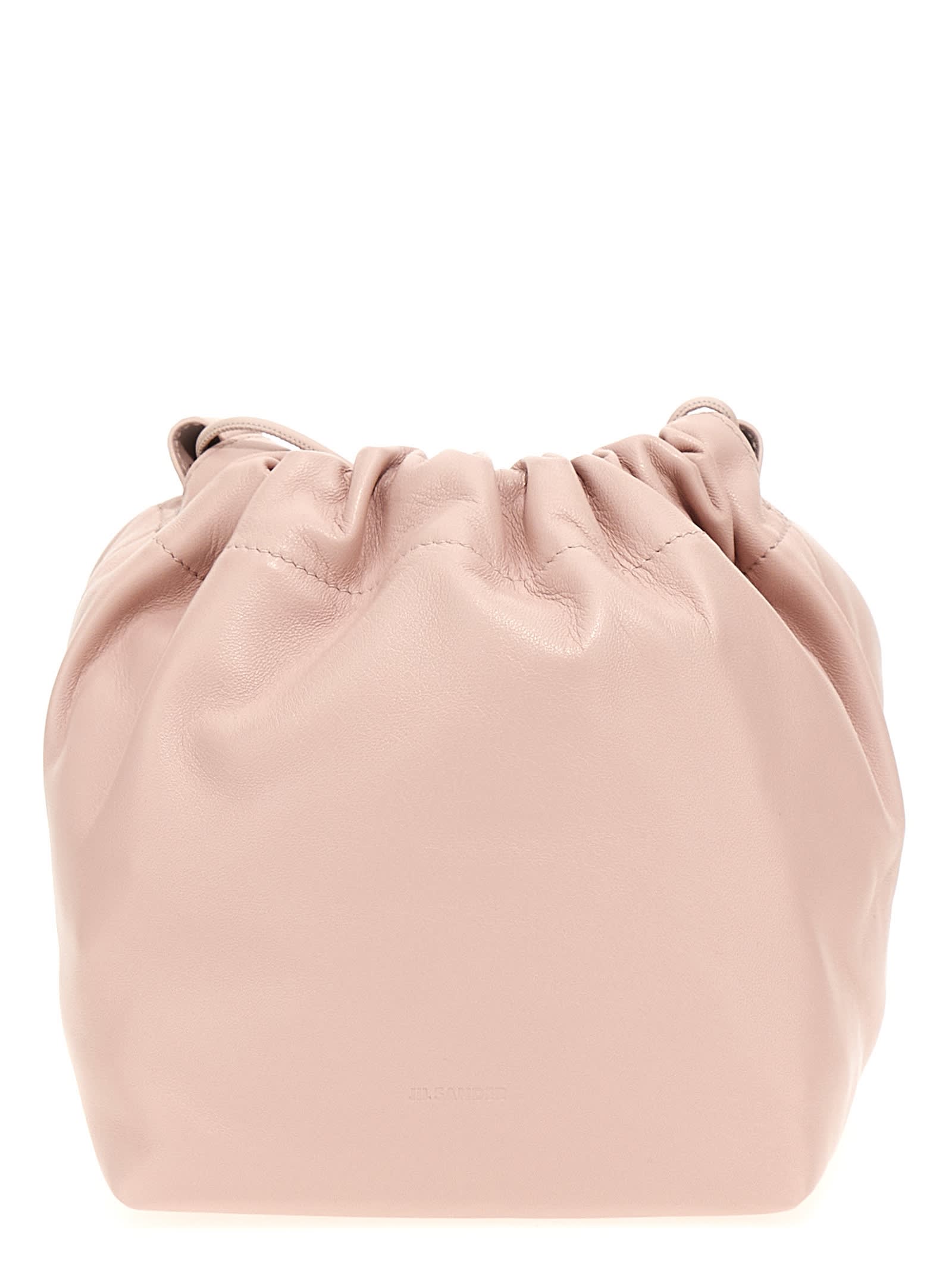 Shop Jil Sander Dumpling Bucket Bag In Pink