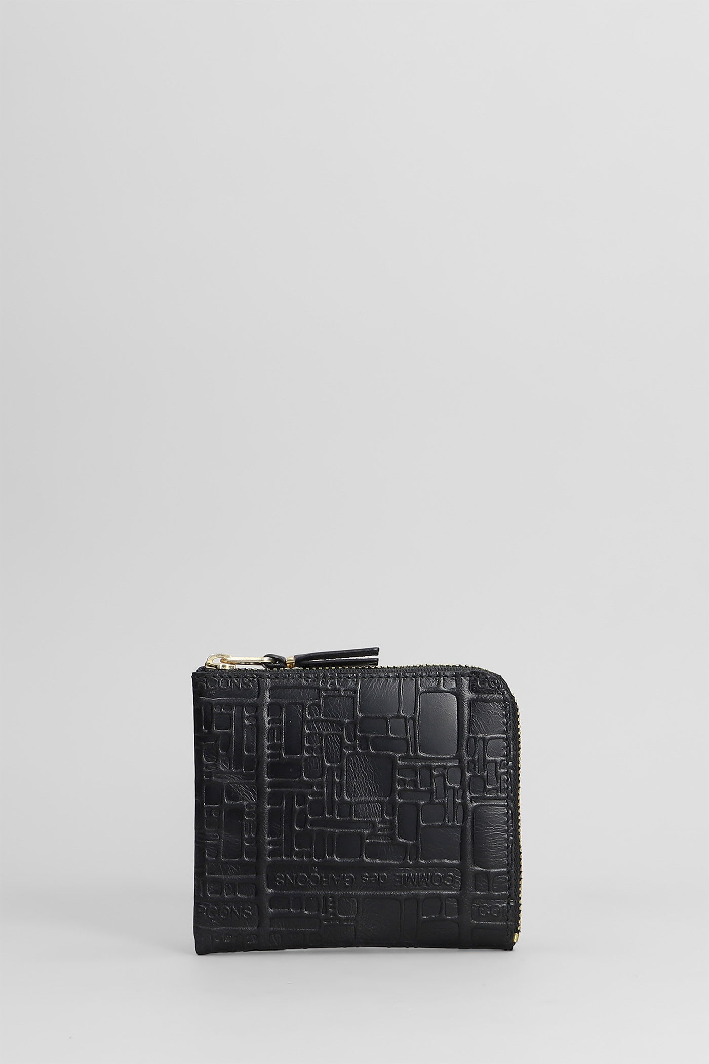 Comme Des Garçons Wallet In Black Leather In Black