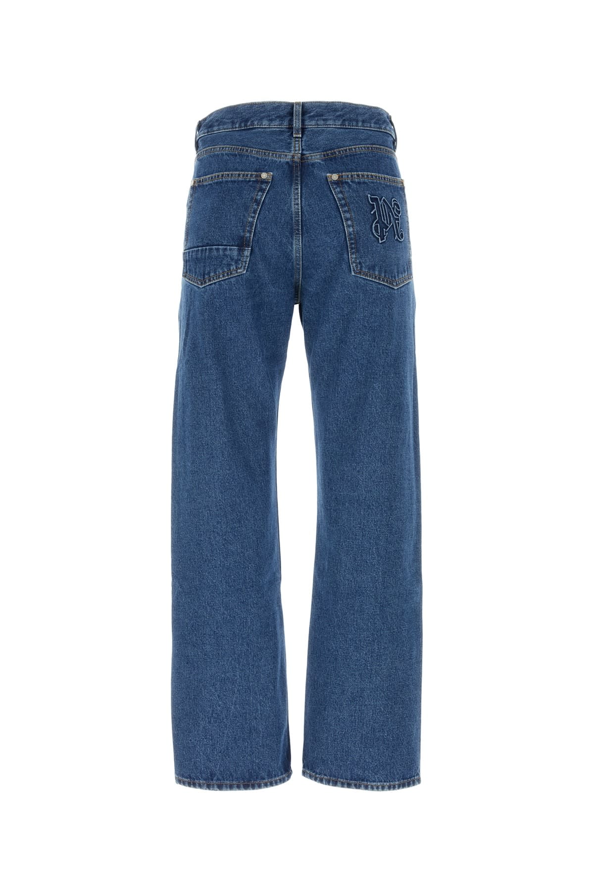 Shop Palm Angels Jeans In Lightbluebla