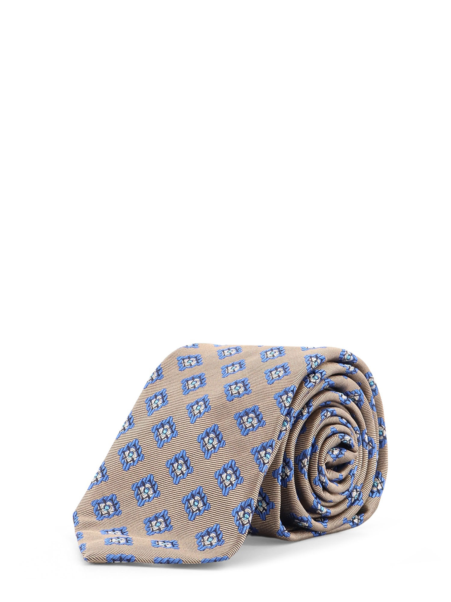 Kiton Silk Tie In Multi