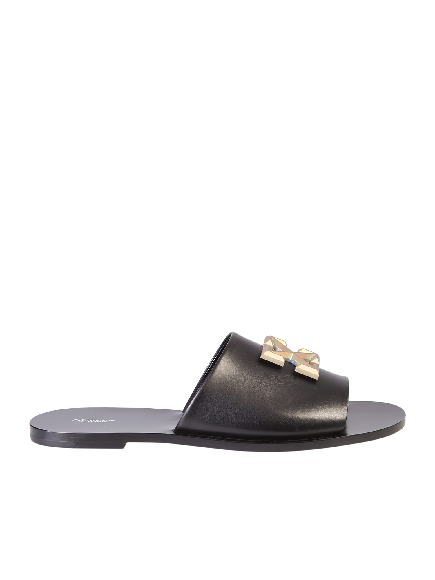 OFF-WHITE METALLIC INSERTS SANDALS,11229944