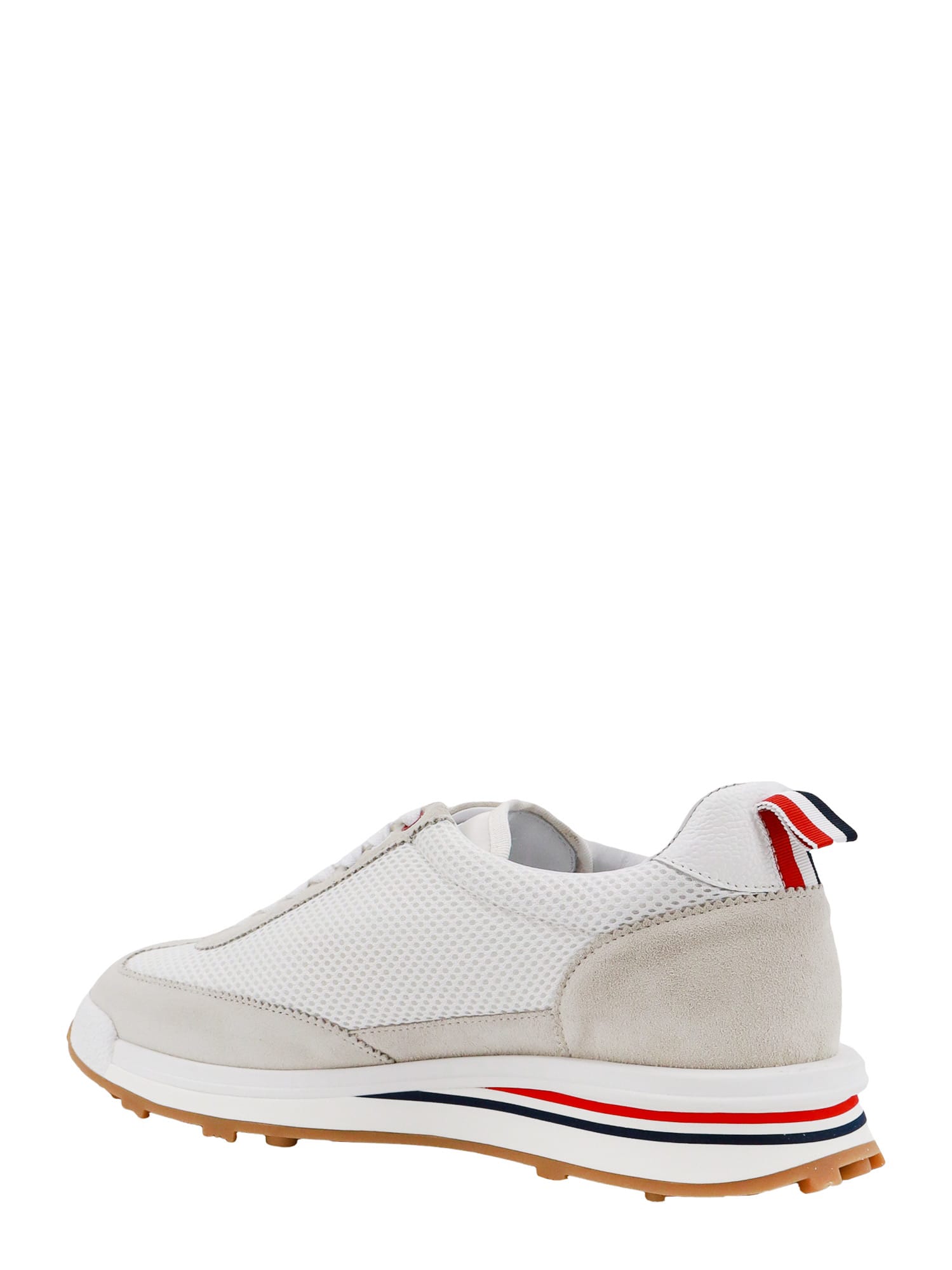 Shop Thom Browne Tech Runner Sneakers In White