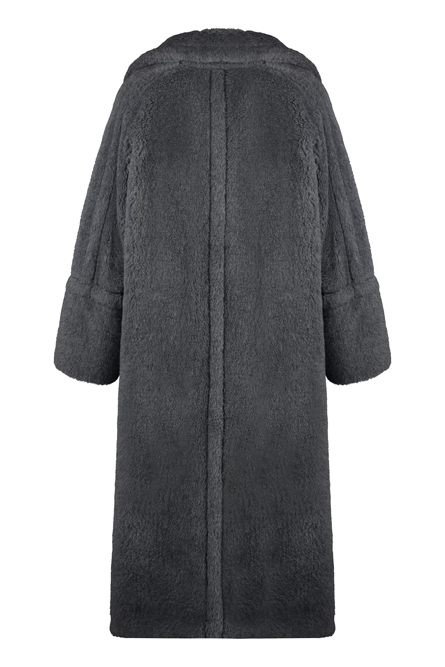 Shop Max Mara Kadiak Faux Fur Coat In Grey