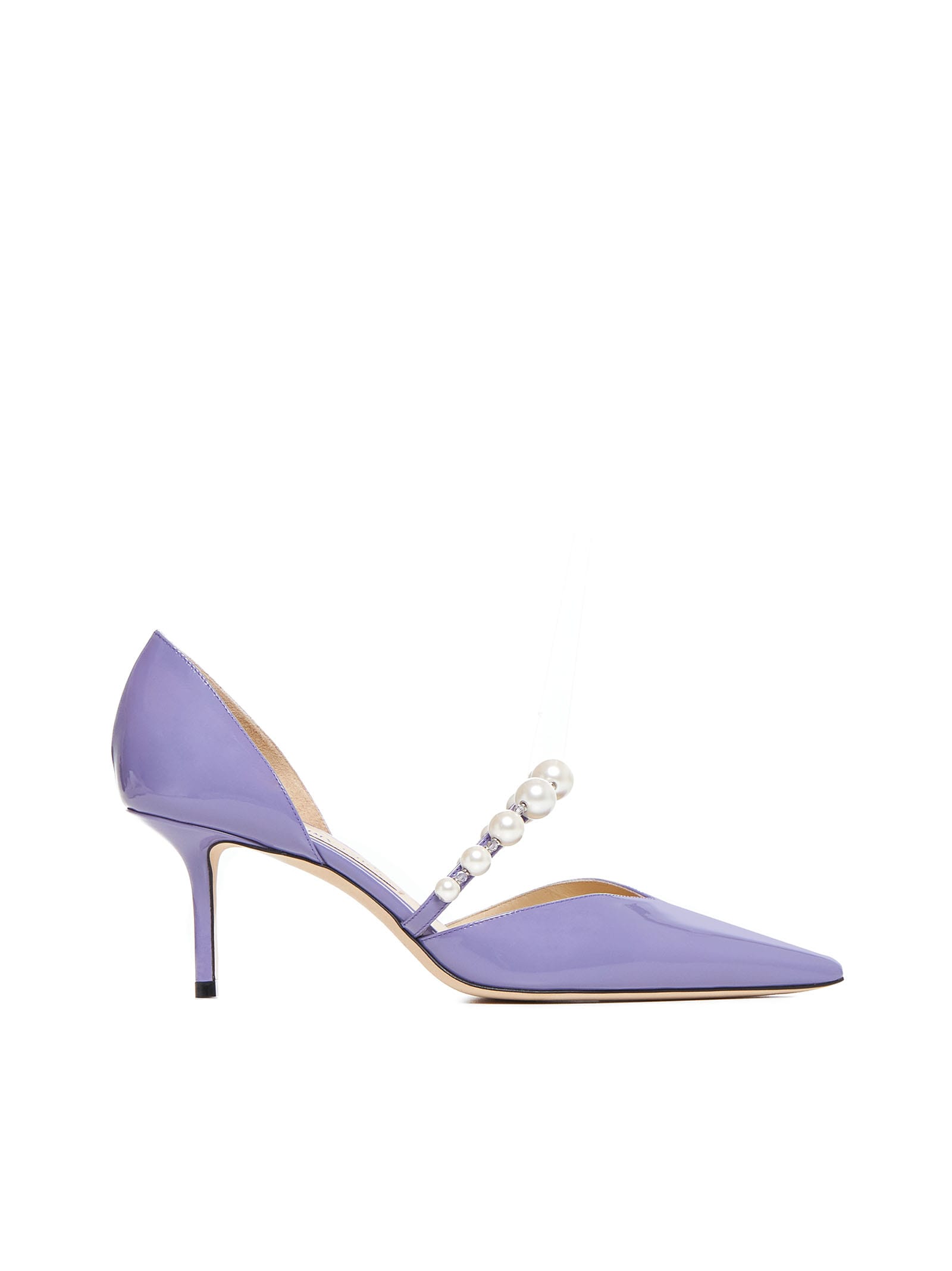 Shop Jimmy Choo High-heeled Shoe In Tanzanitewhite