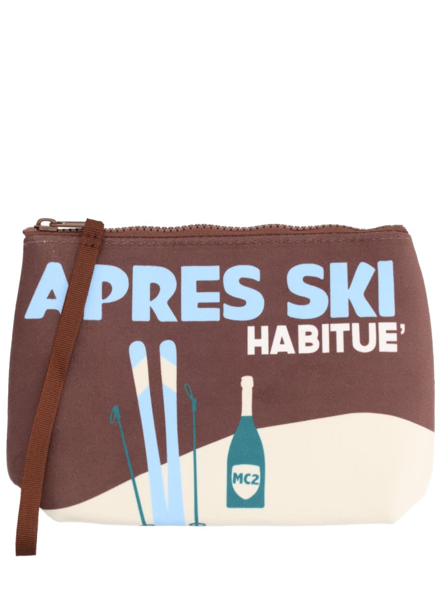 Mc2 Saint Barth Clutch Bag Aline In Brown