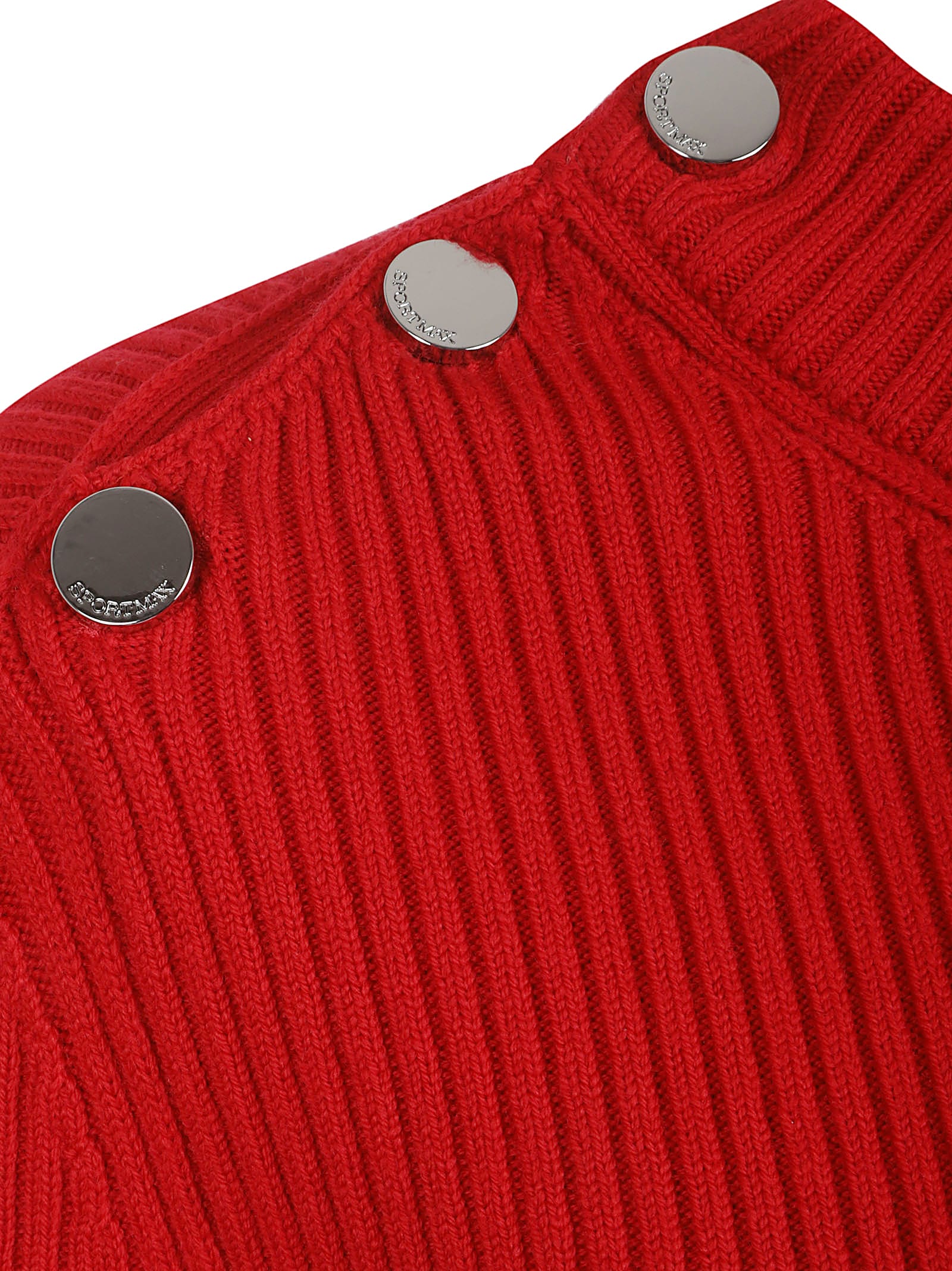 Sportmax Garibo Abito In Maglia In Red