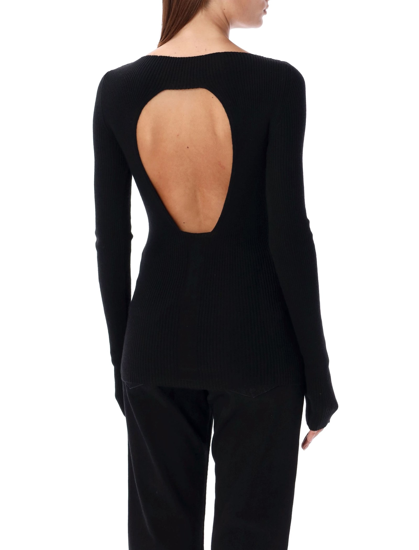 Shop Rick Owens Al Top In Black