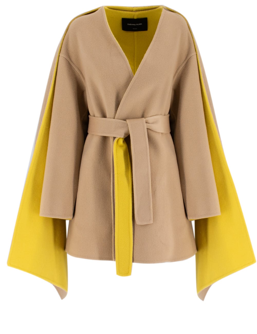 Shop Fabiana Filippi Jacket In Cammello Curcuma