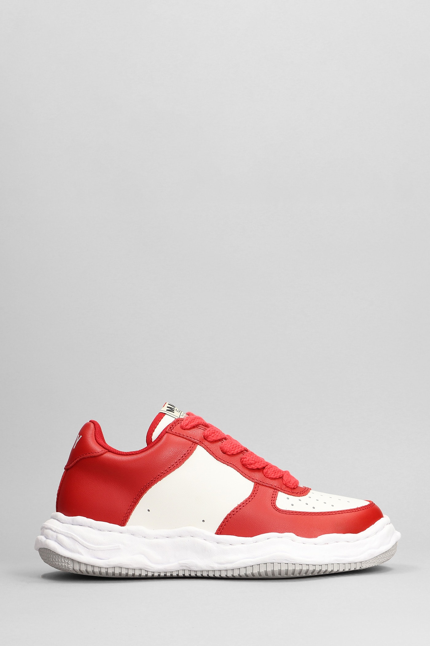 Shop Miharayasuhiro Waney Sneakers In Red Leather