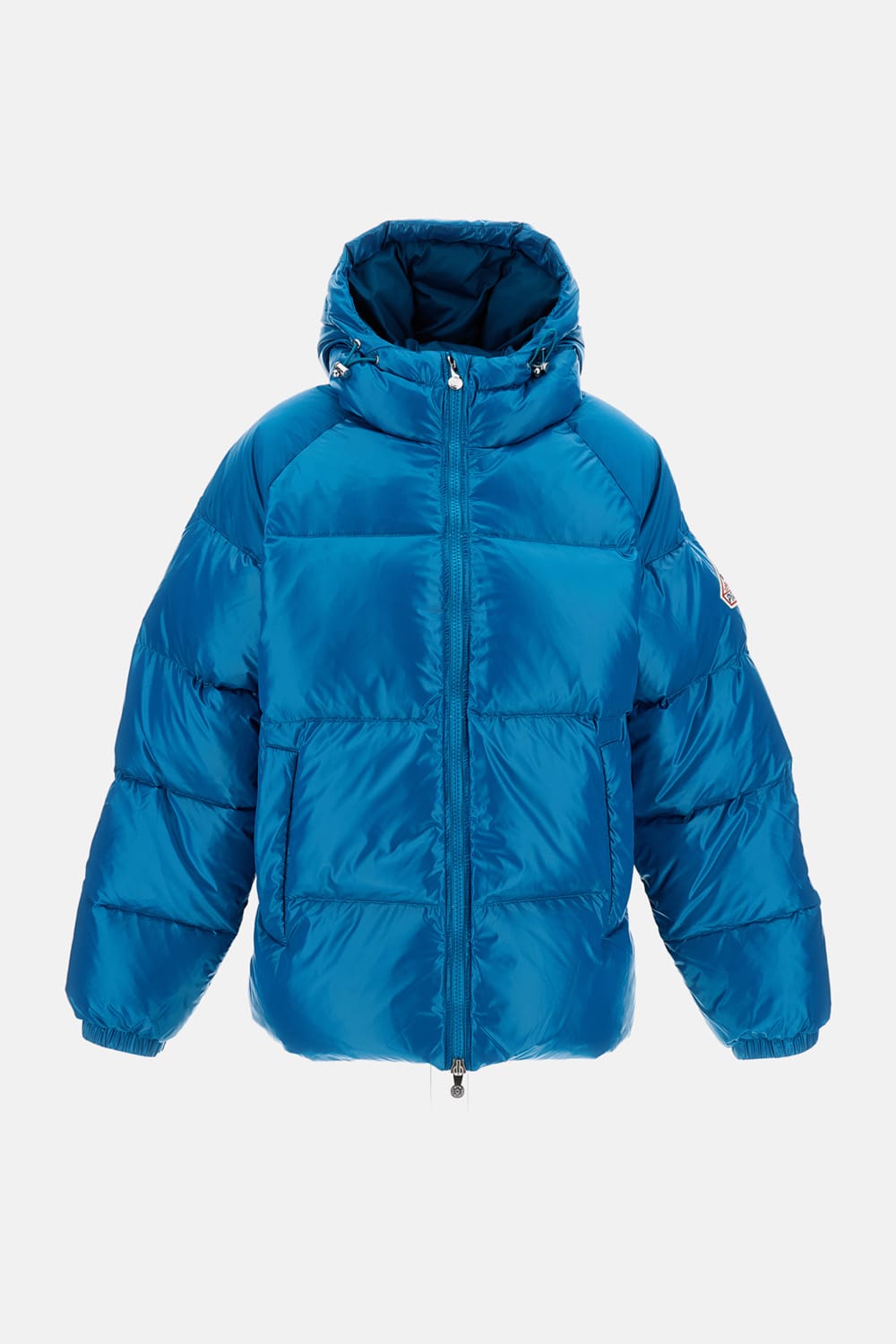 Pyrenex Hooded Cotton Jacket In Blue