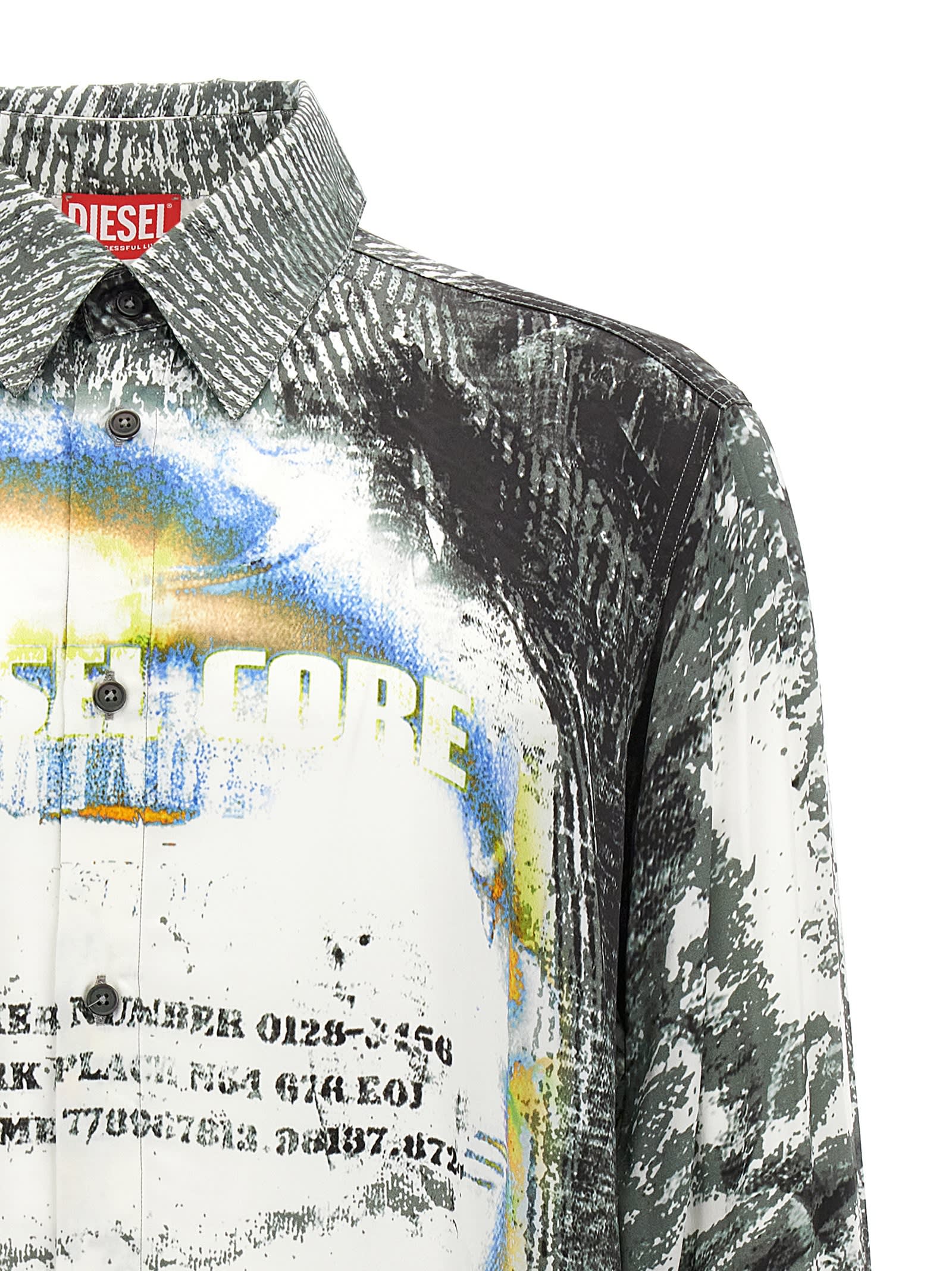 Shop Diesel S-gacy Shirt In Multicolor