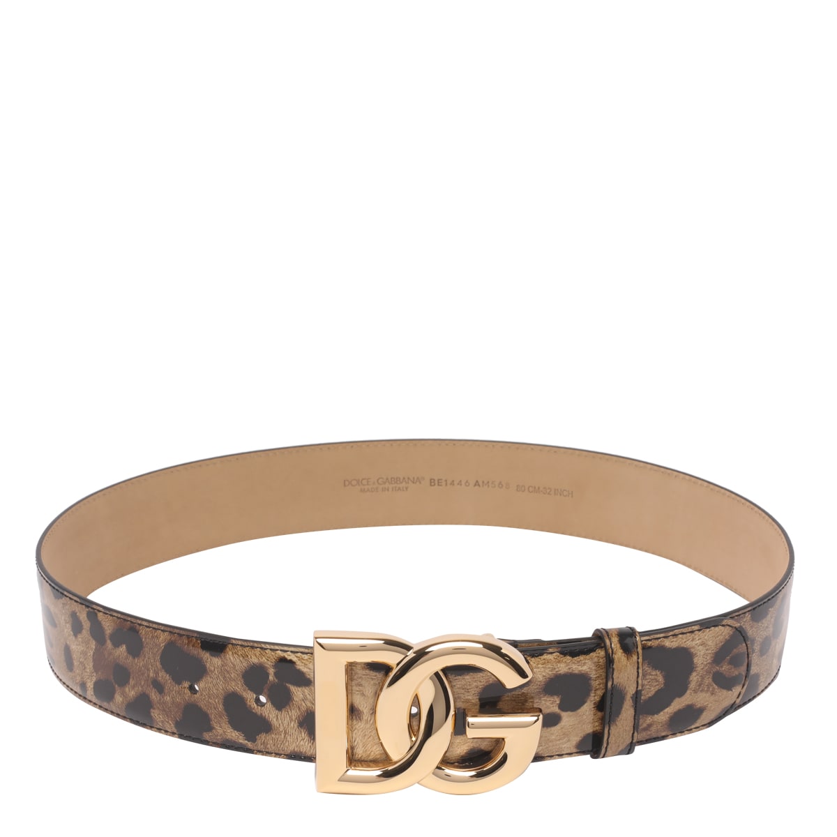 Shop Dolce & Gabbana Leo Dg Logo Belt In M Leo