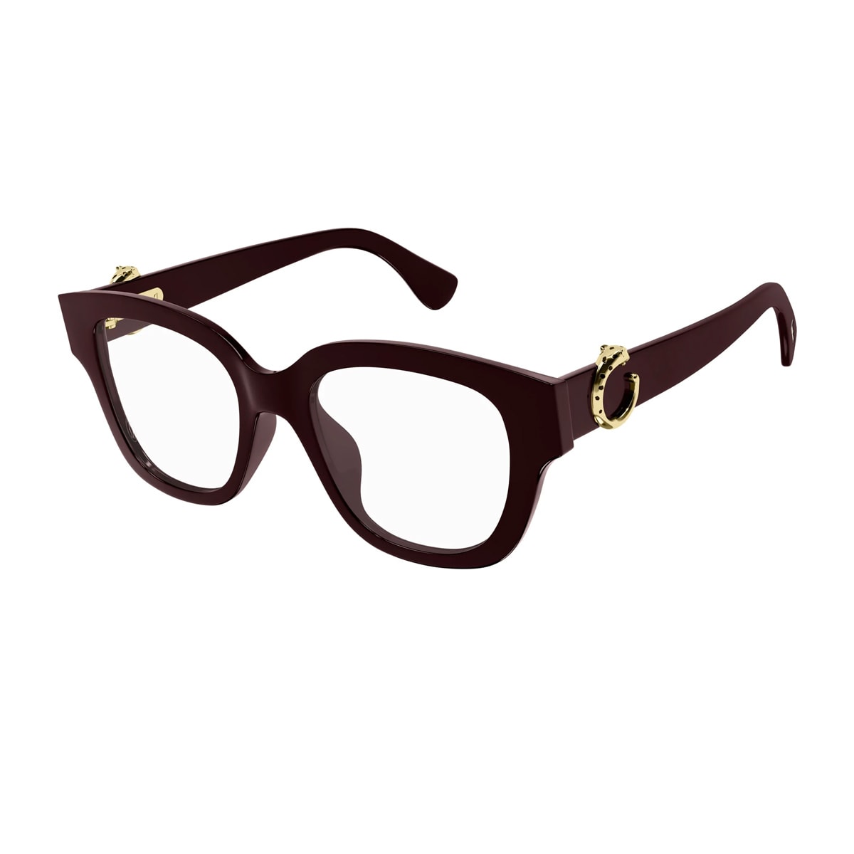 Cartier Ct0566o Panthère C De Eyeglasses In Red