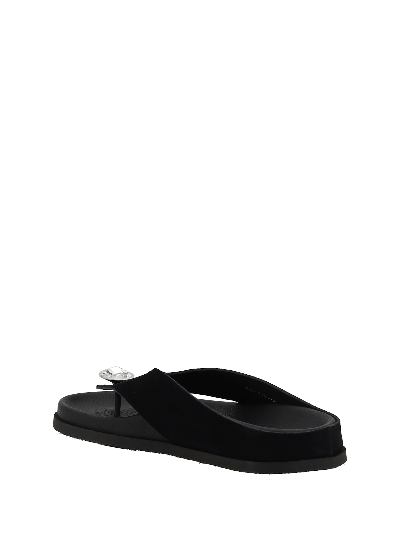 Shop Pedro Garcia Jewel Sandals In Black Castoro-crystal