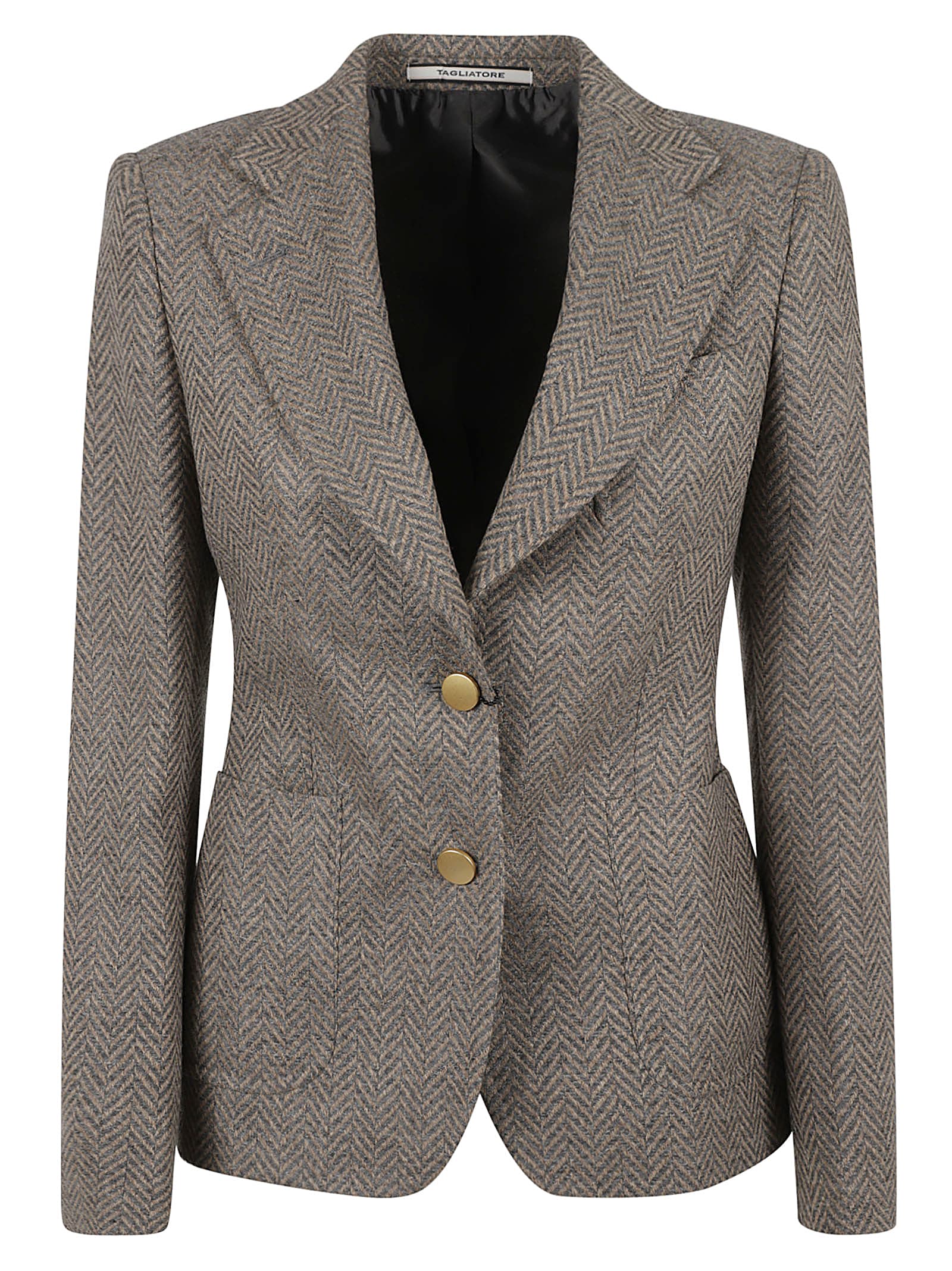 Shop Tagliatore Two-button Blazer In Grey