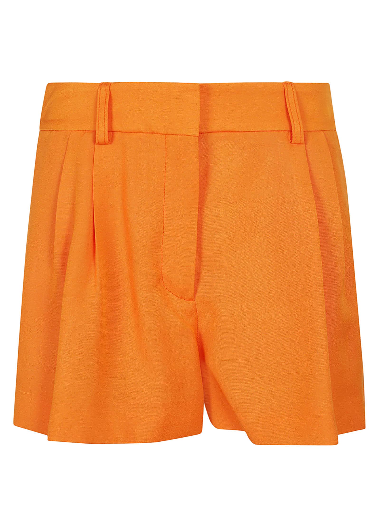 Shop Stella Mccartney Tailored Shorts In Bright Orange