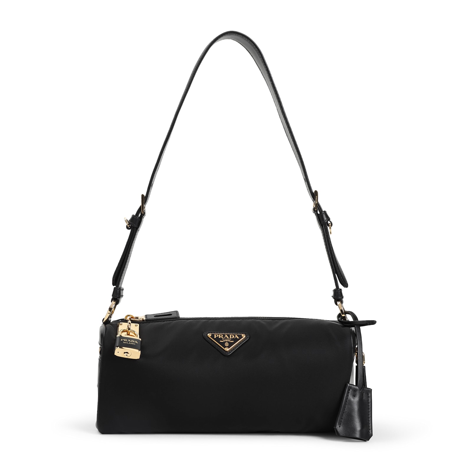 Prada Small Re-nylon Shoulder Bag In Black