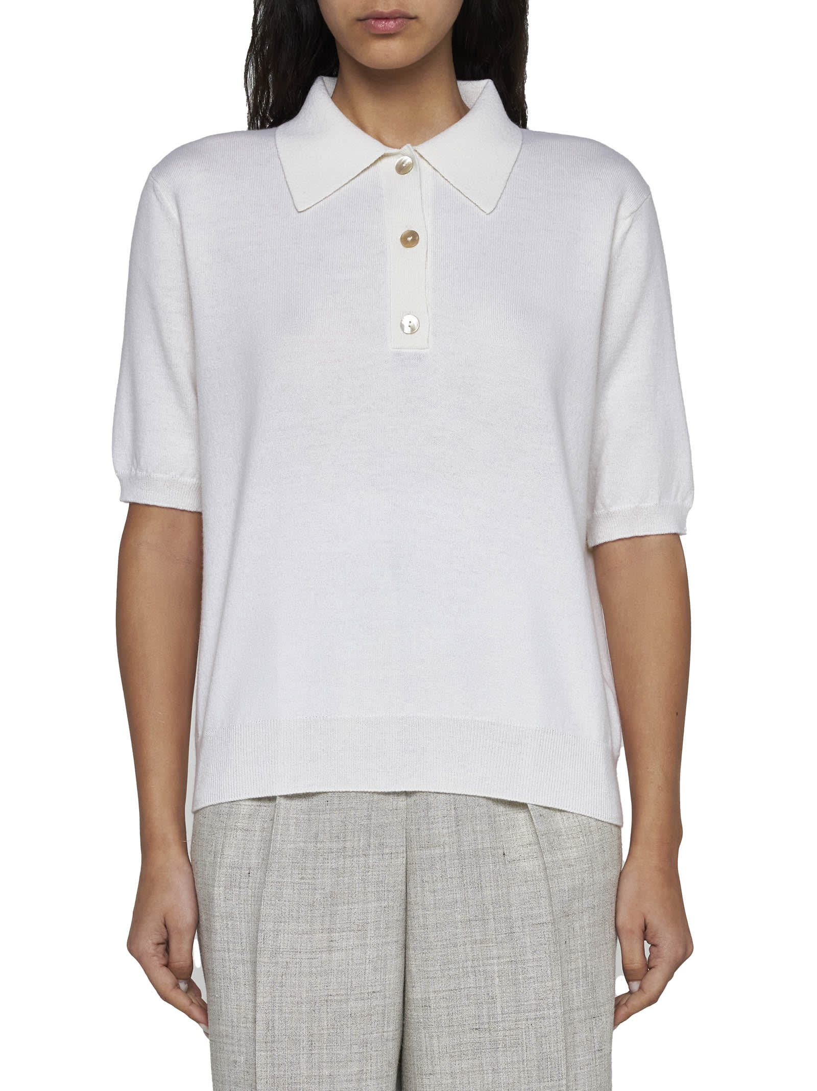 Shop Rohe Polo Shirt In White