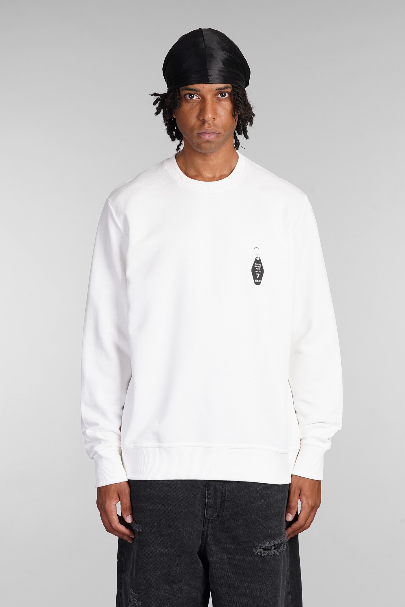 Shop Ih Nom Uh Nit Sweatshirt In White Cotton