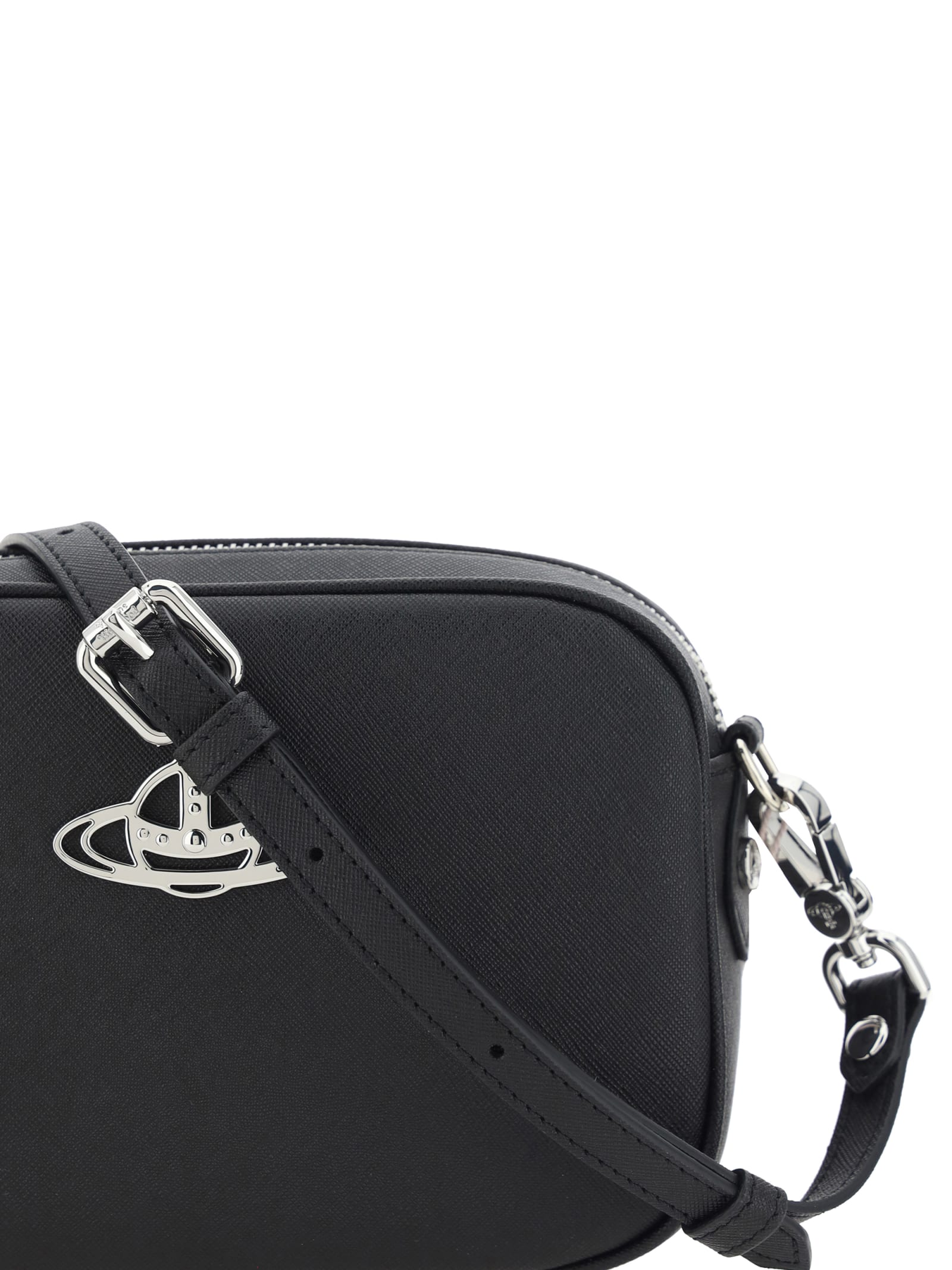 Shop Vivienne Westwood Anna Camera Shoulder Bag In Nero