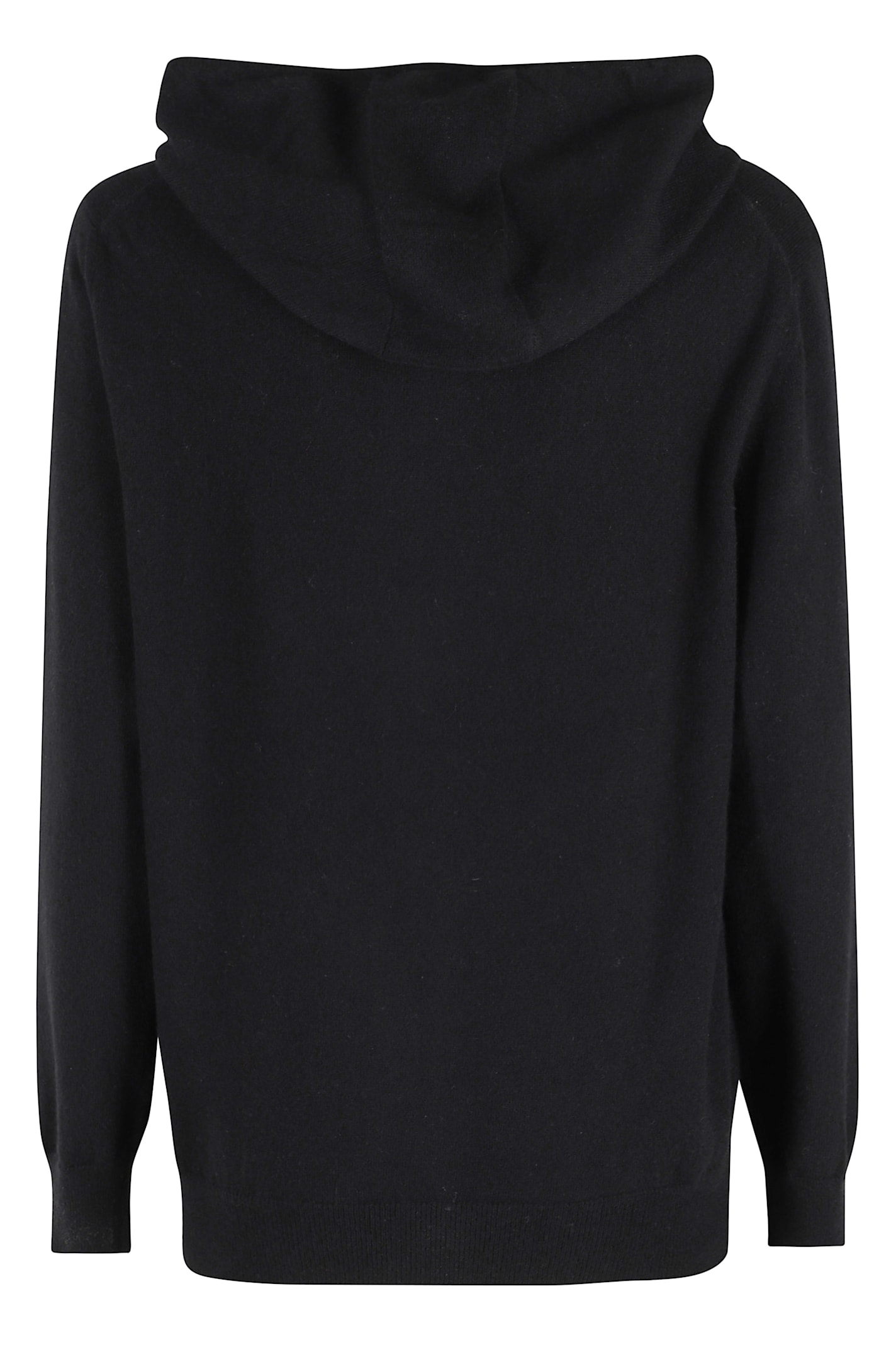 Malo Bomber Zip Cappuccio In Black