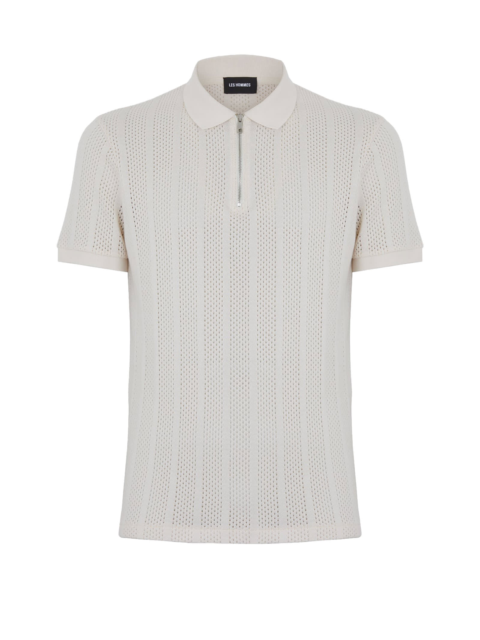 Shop Les Hommes Polo Shirt In Butter