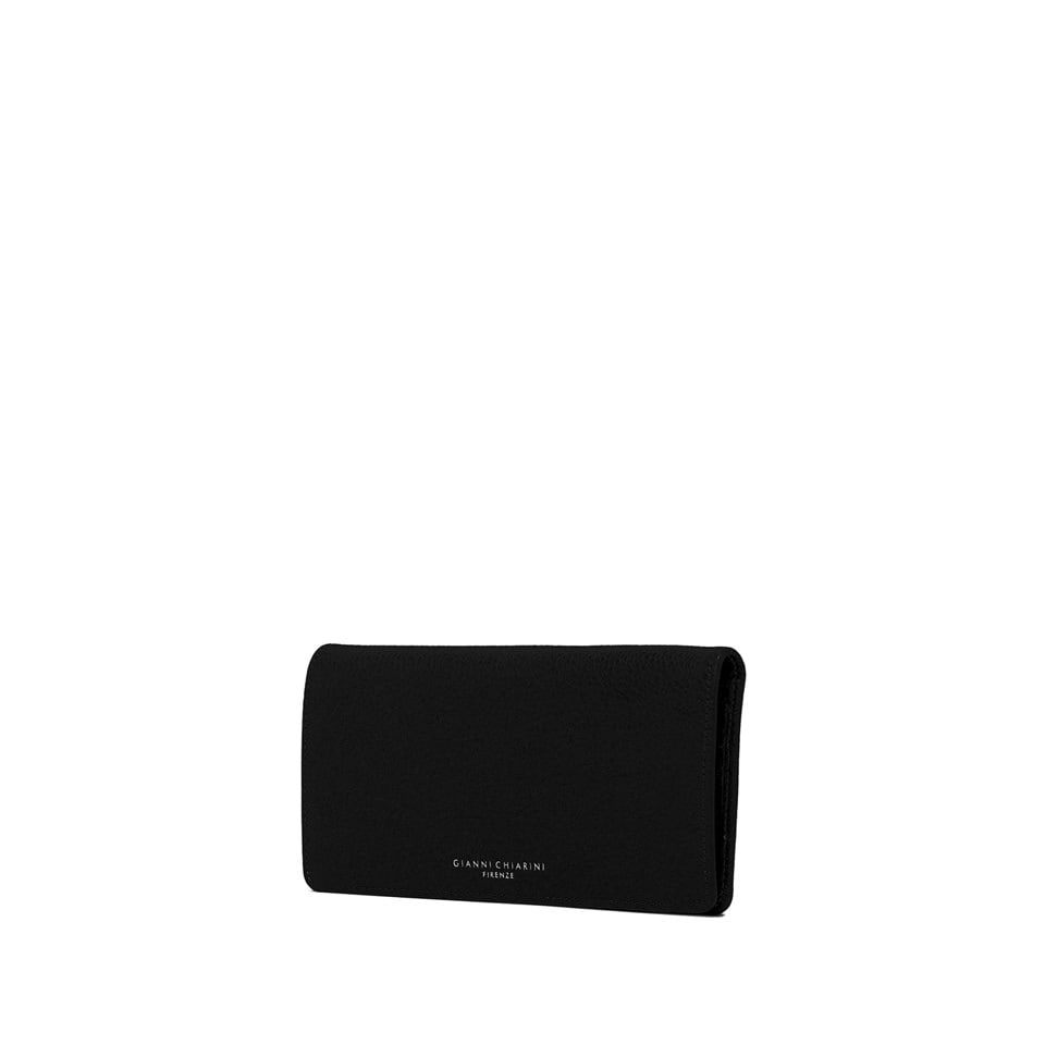 Gianni Chiarini Dollar Wallets Wallet In Hammered Leather In Black