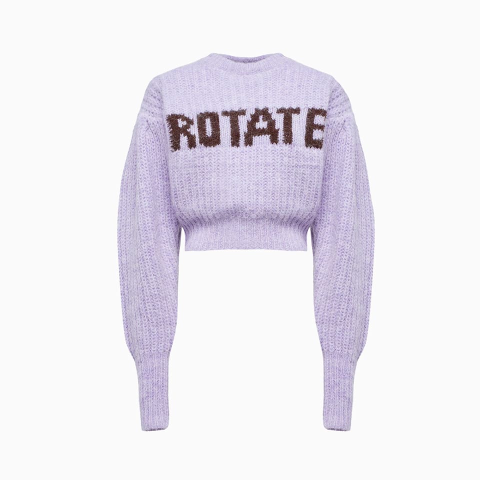 Rotate by Birger Christensen Rotate Adley Logo Sweater Rt1514
