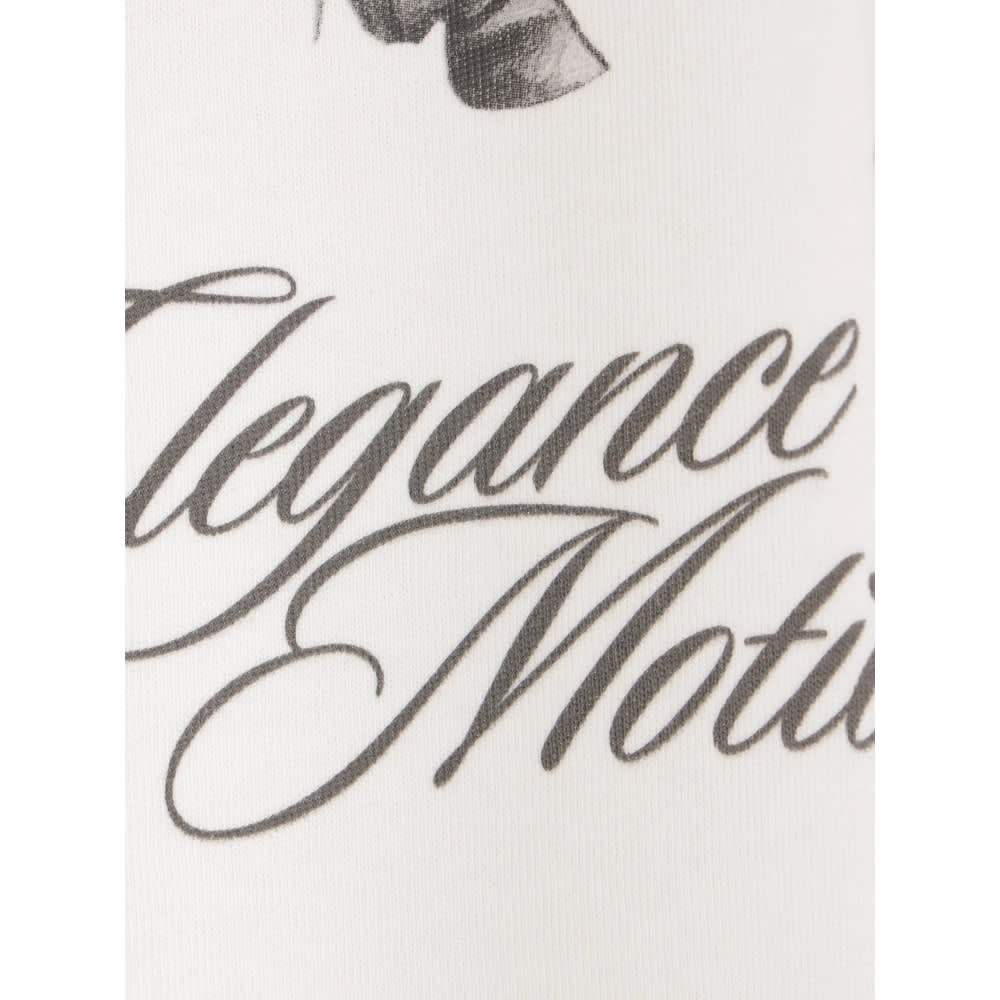 Represent White T-shirt With Graphic Print On The Front And Back In White