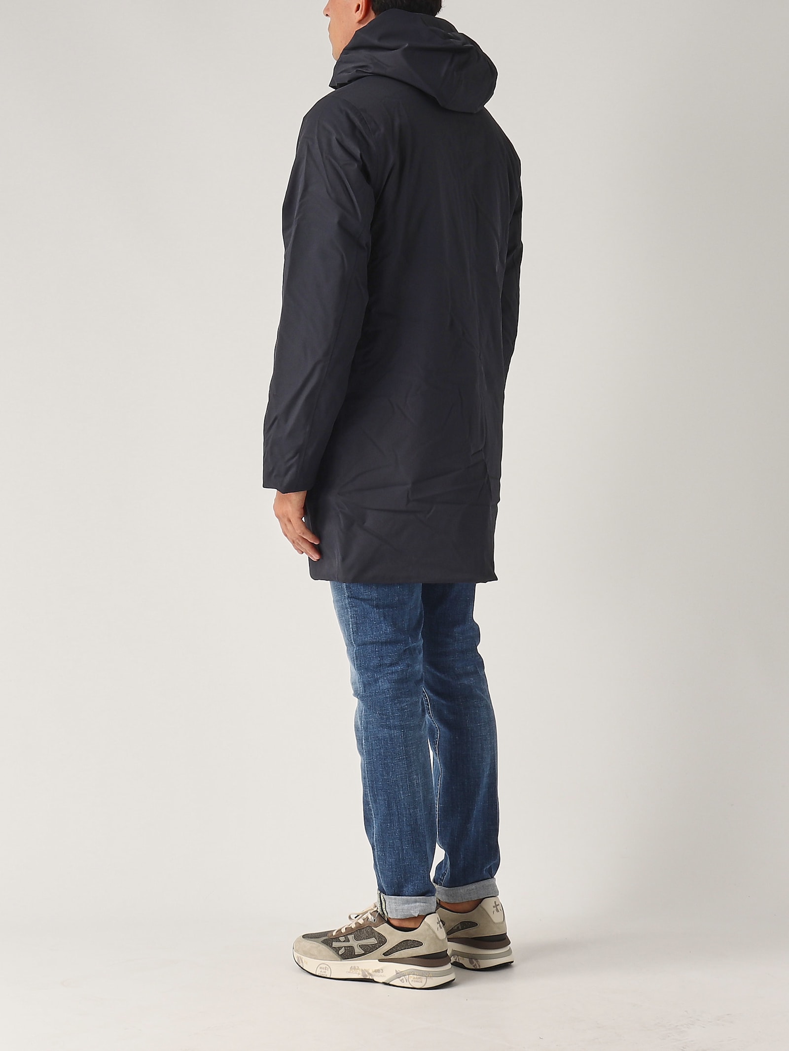 Shop K-way Jarno Twill Marmotta Jacket In Navy