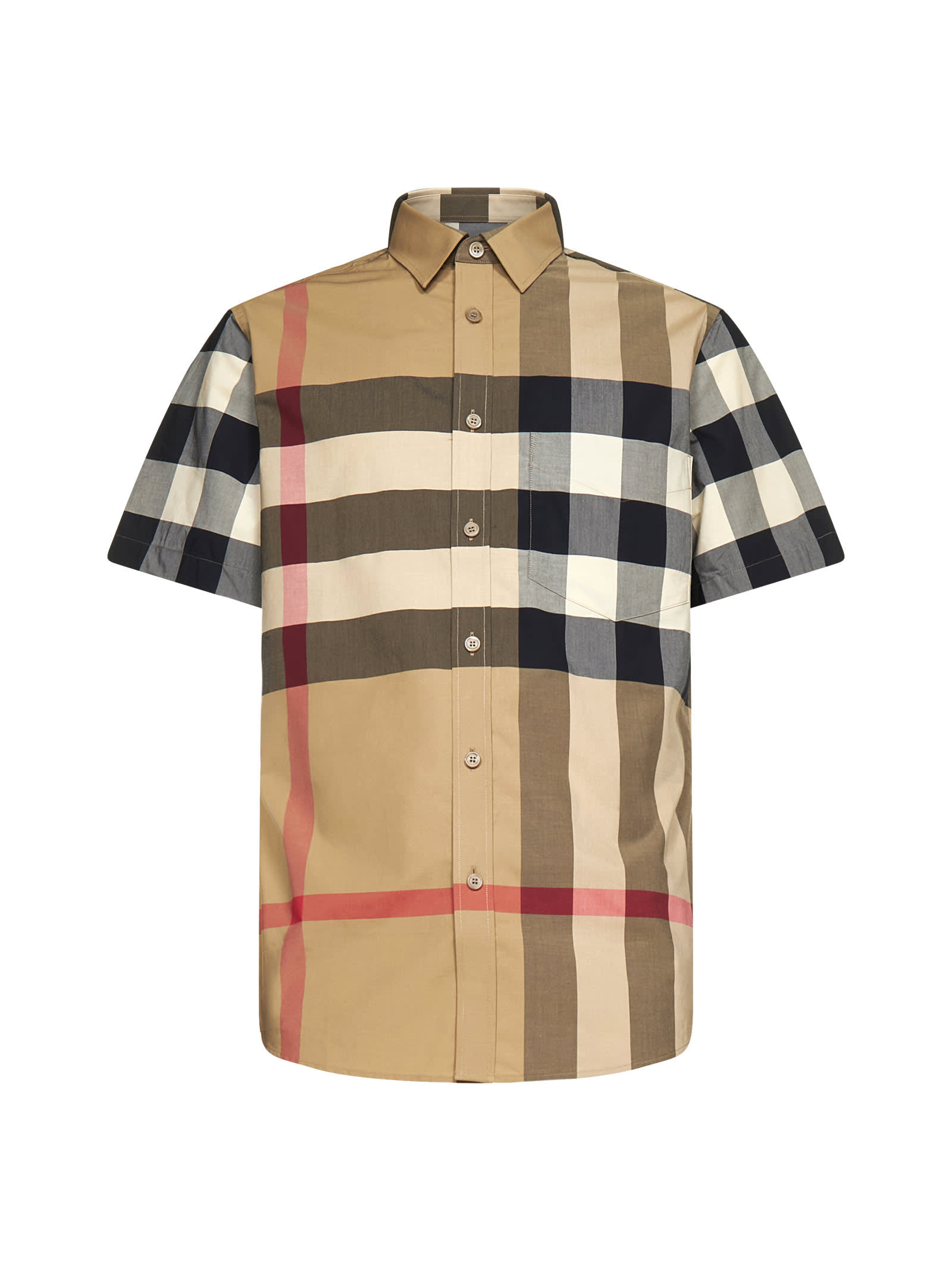 Burberry Shirt In Archive Beige Ip Check | ModeSens