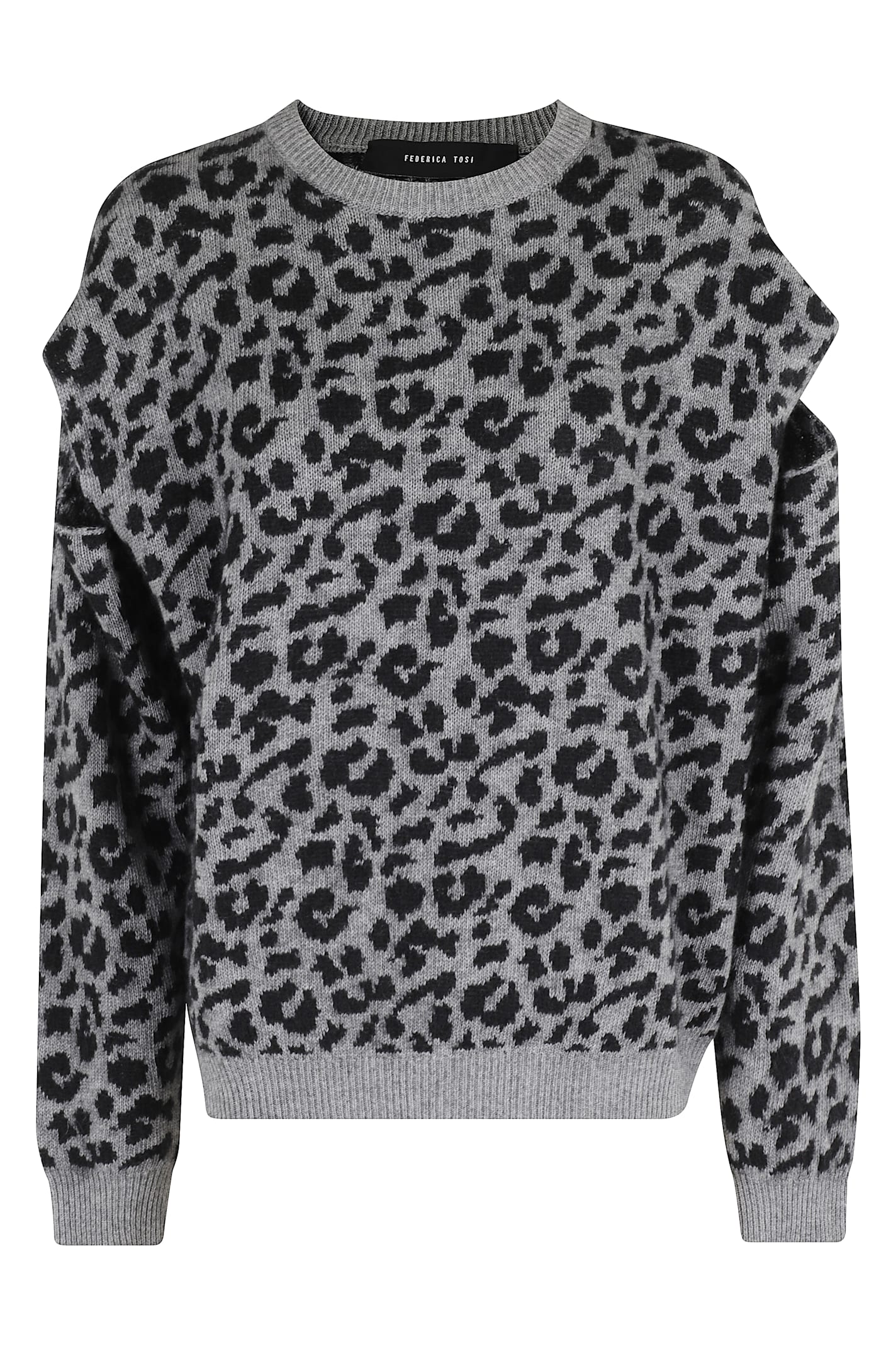 Maglia Cut Maculata Crew Neck