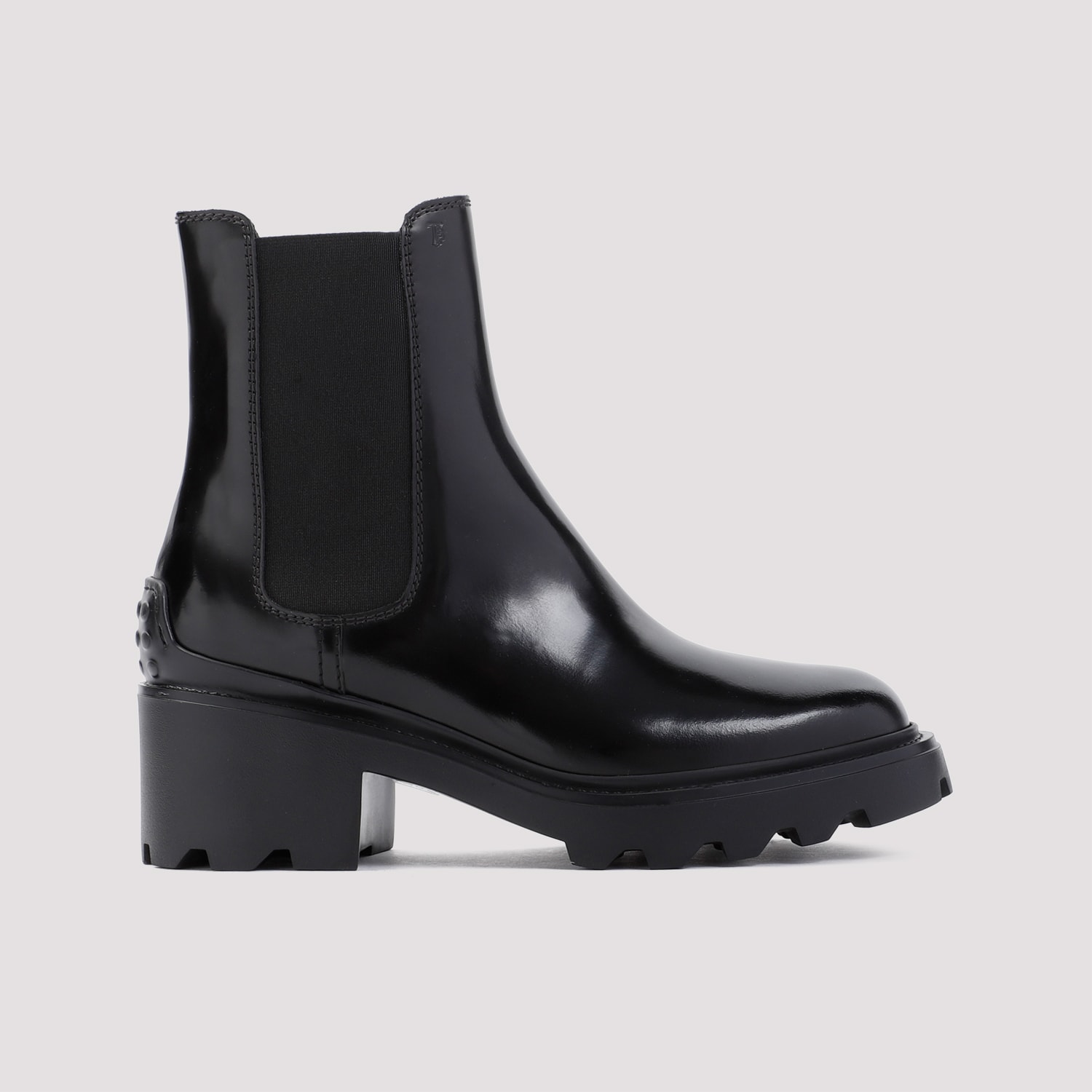 Shop Tod's Leather Boots In Nero