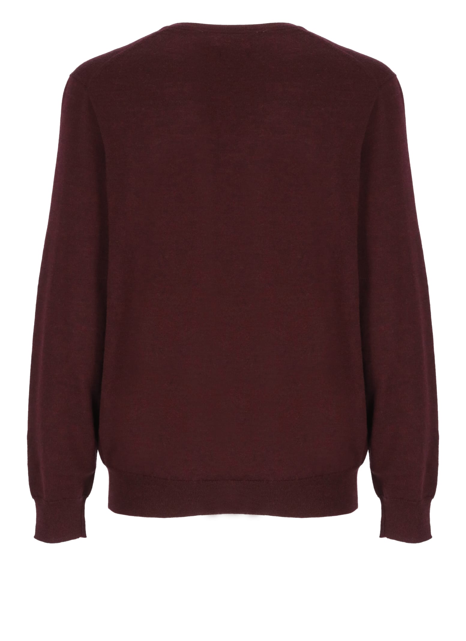 Shop Ralph Lauren Pony Sweater In Aged Wine Heather